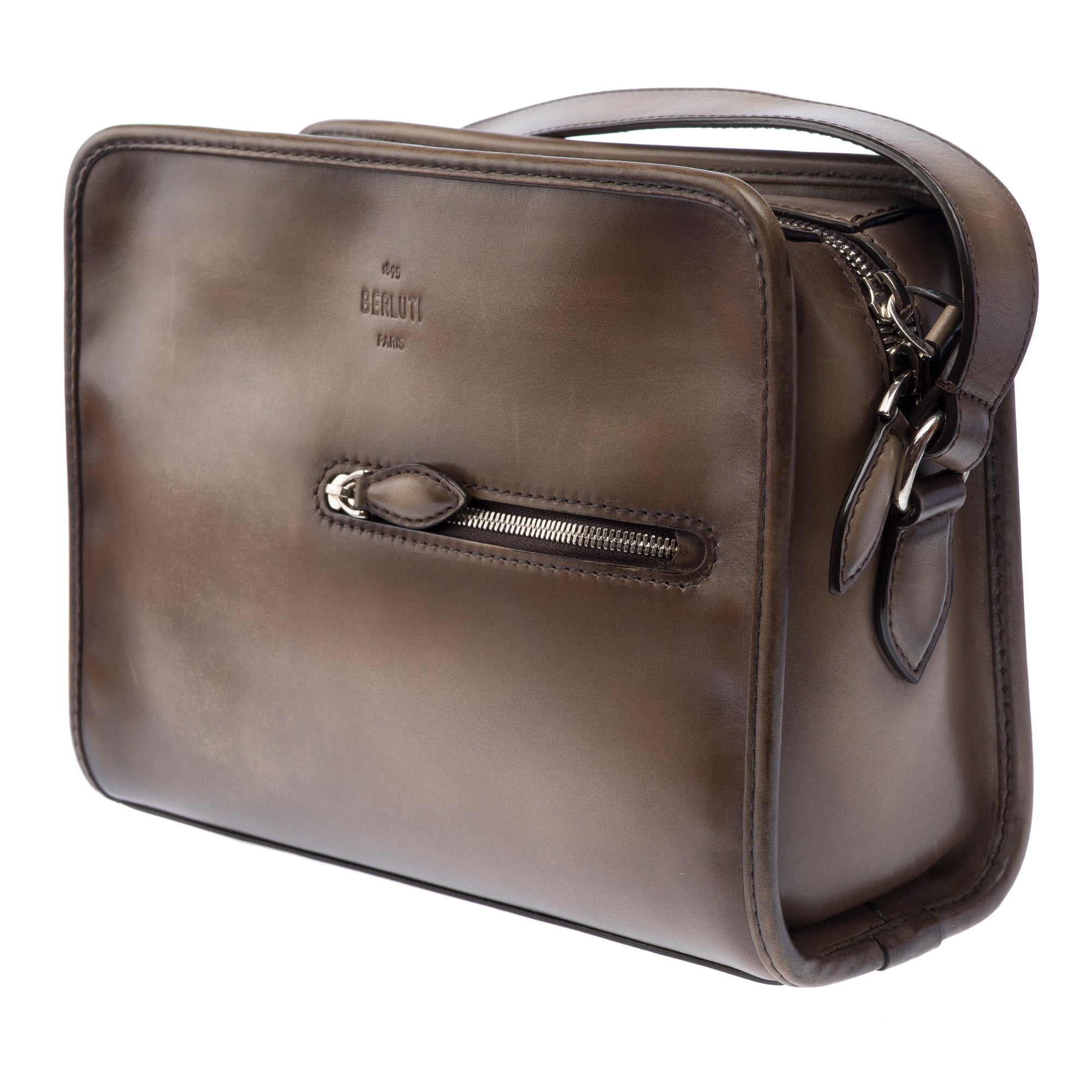 Sac NON SIGNE / UNSIGNED en Cuir Gris - 103436