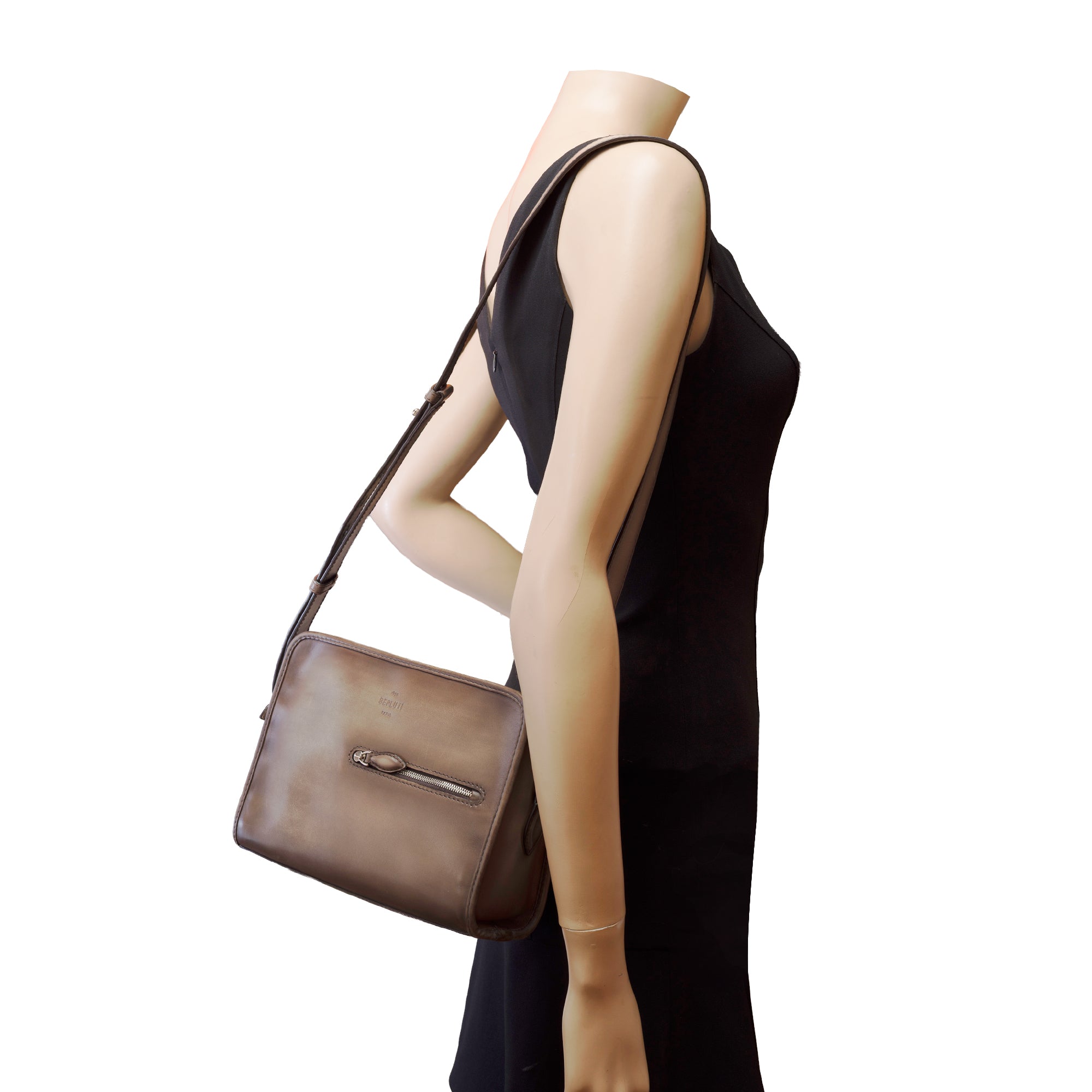 Sac NON SIGNE / UNSIGNED en Cuir Gris - 103436