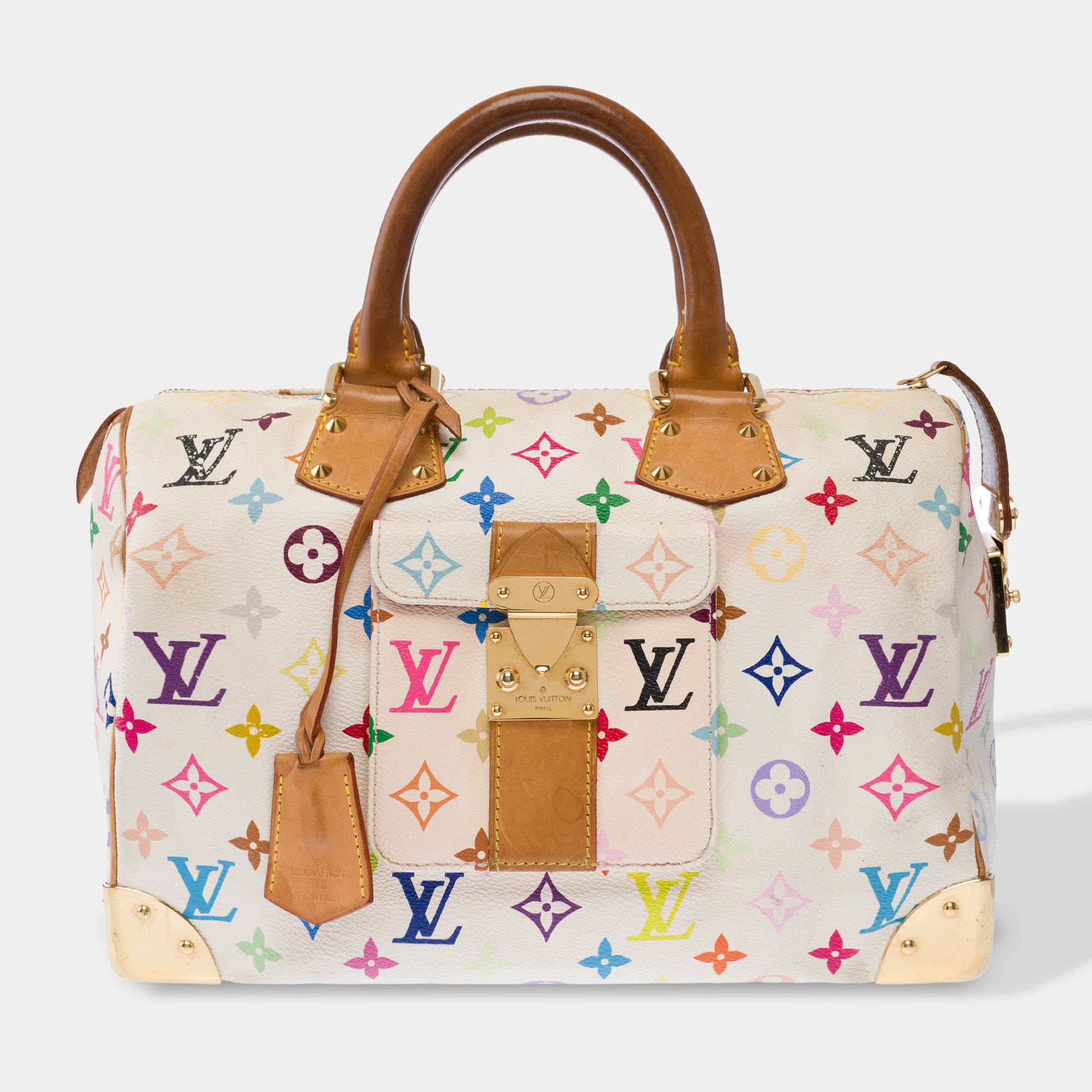 Sac LOUIS VUITTON Speedy en Toile Blanc - 103457