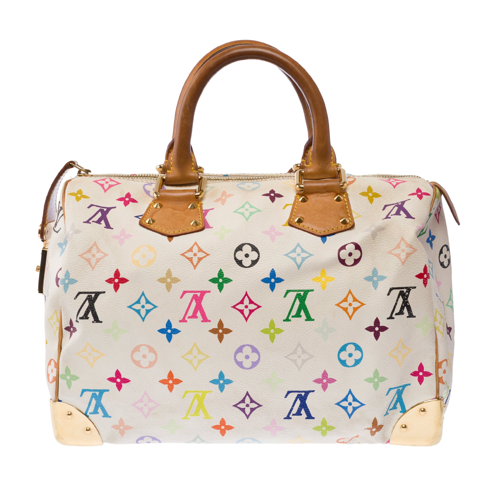 Sac LOUIS VUITTON Speedy en Toile Blanc - 103457