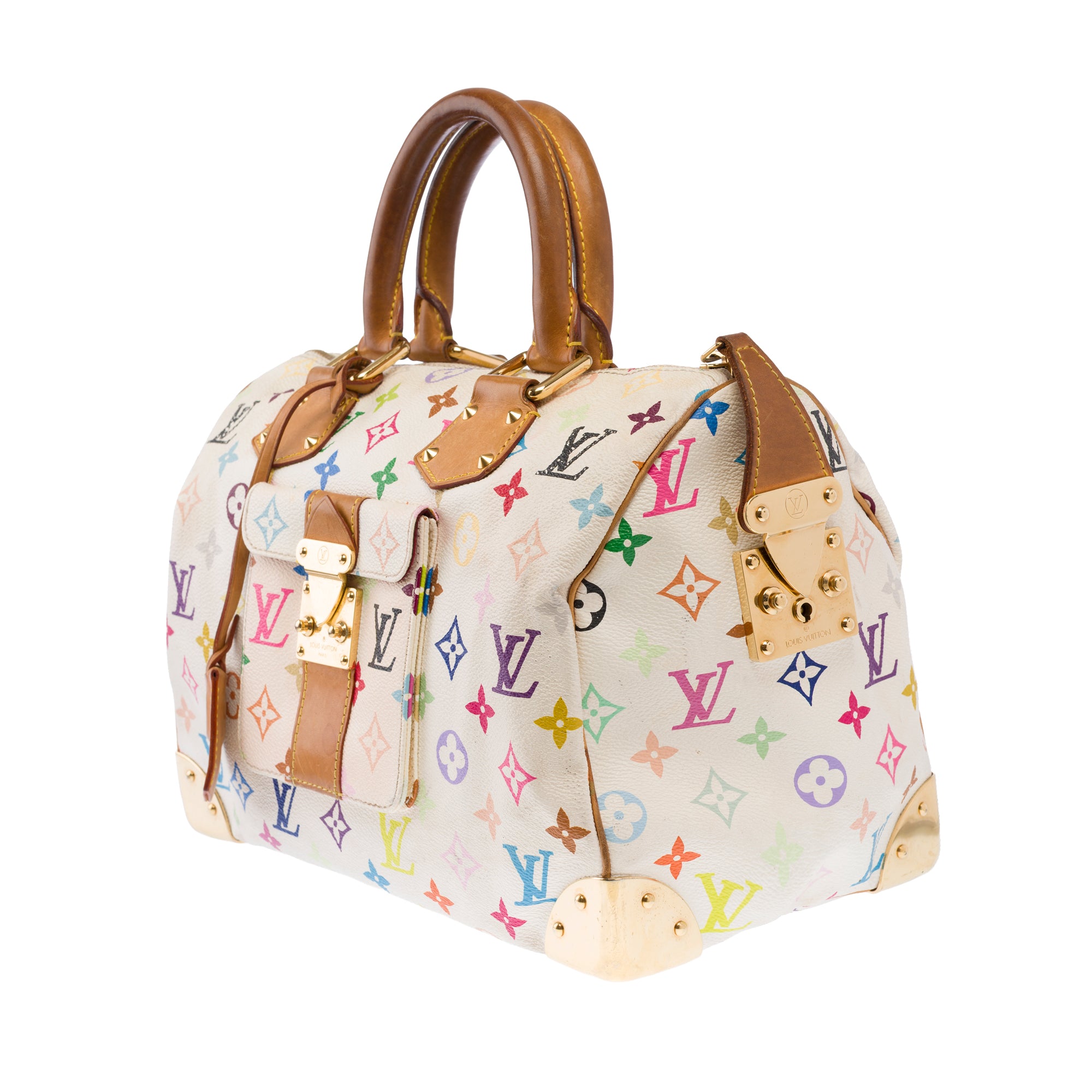 Sac LOUIS VUITTON Speedy en Toile Blanc - 103457