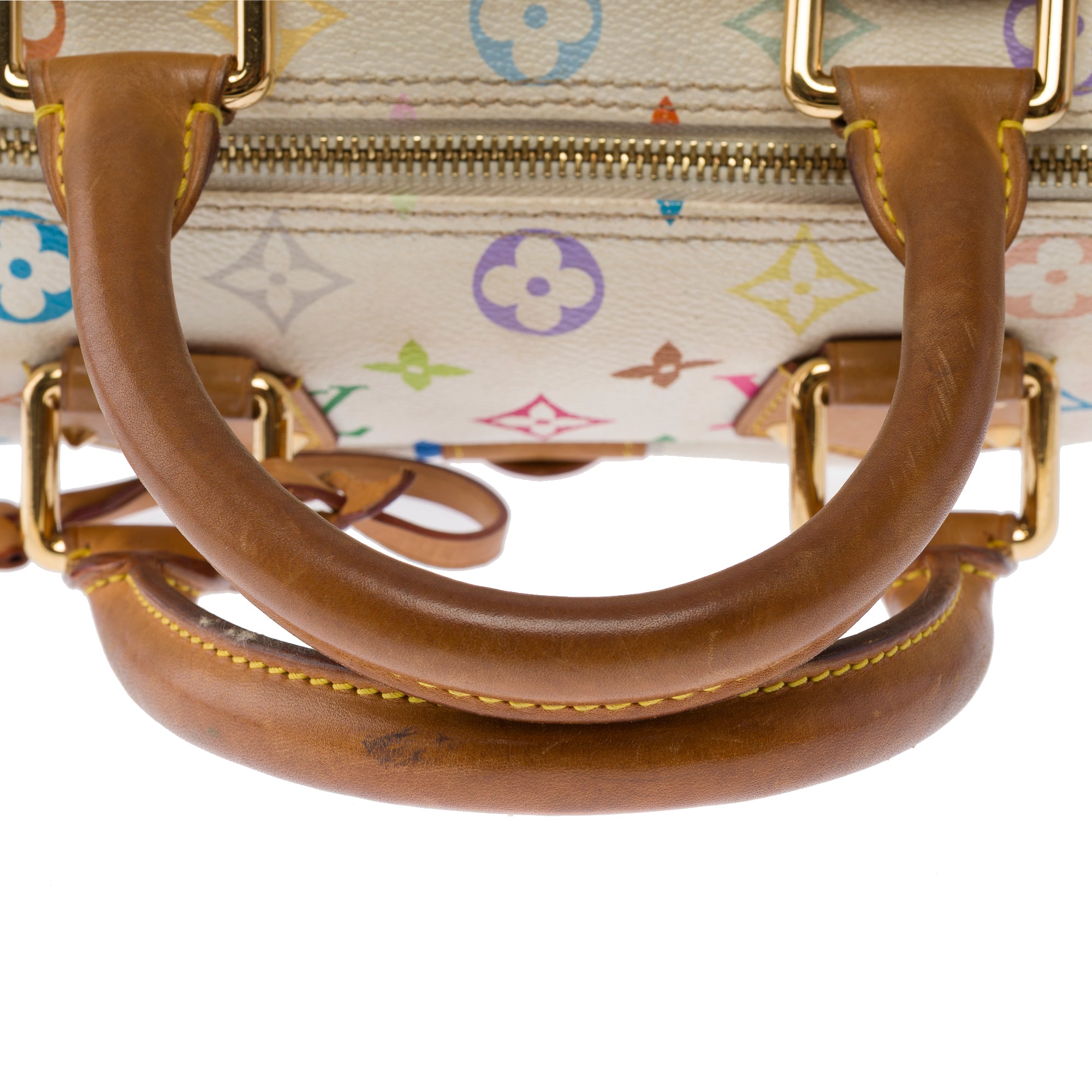 Sac LOUIS VUITTON Speedy en Toile Blanc - 103457