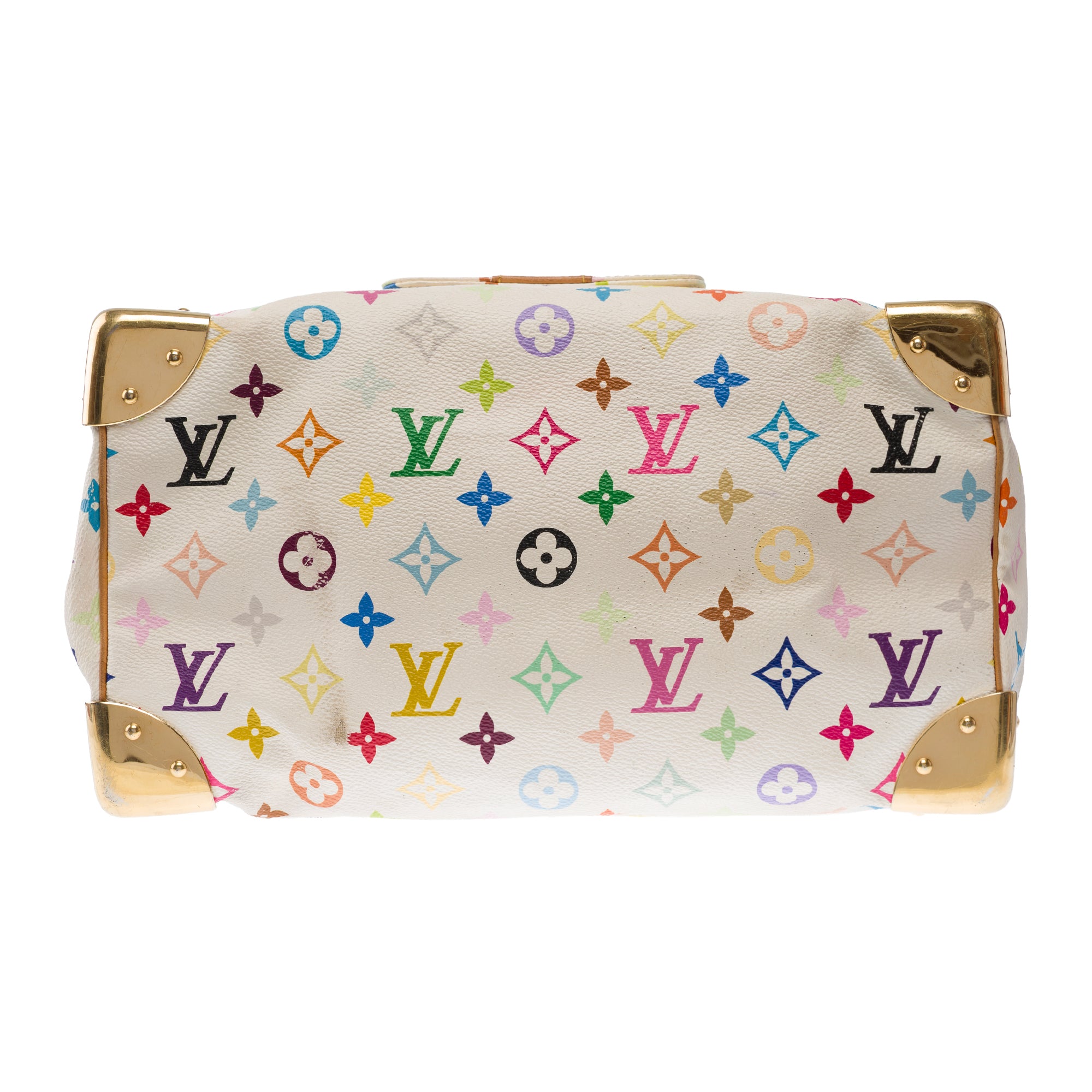 Sac LOUIS VUITTON Speedy en Toile Blanc - 103457