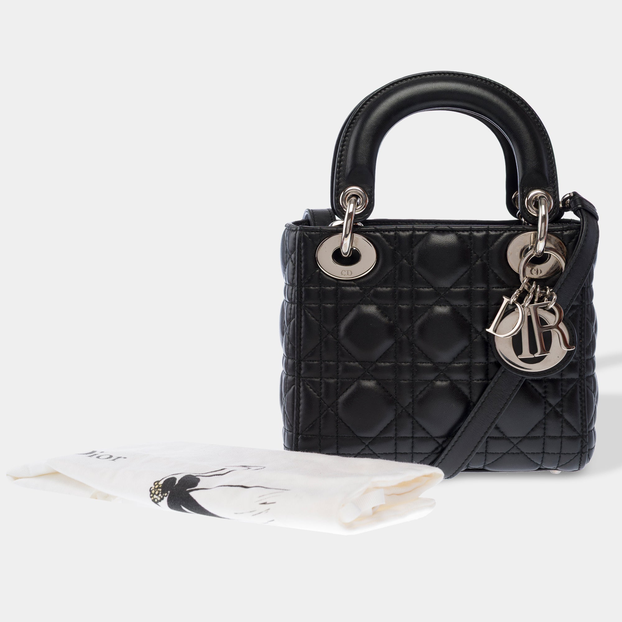 Sac DIOR Lady Dior en Cuir Noir - 103453