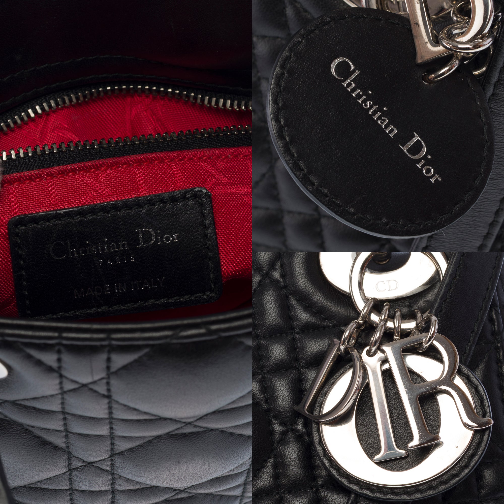 Sac DIOR Lady Dior en Cuir Noir - 103453