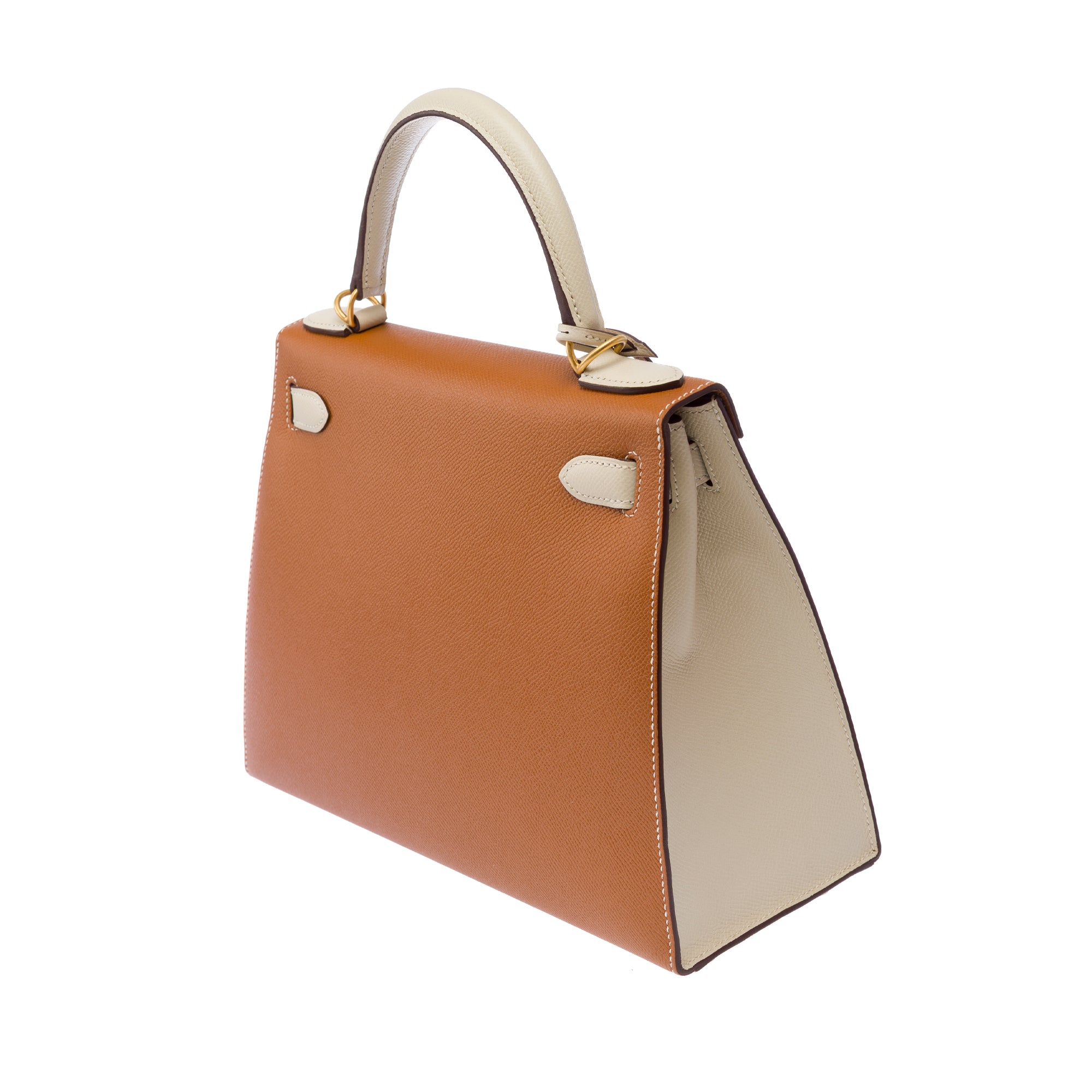 Sac HERMES Kelly 28 en Cuir Doré - 103452