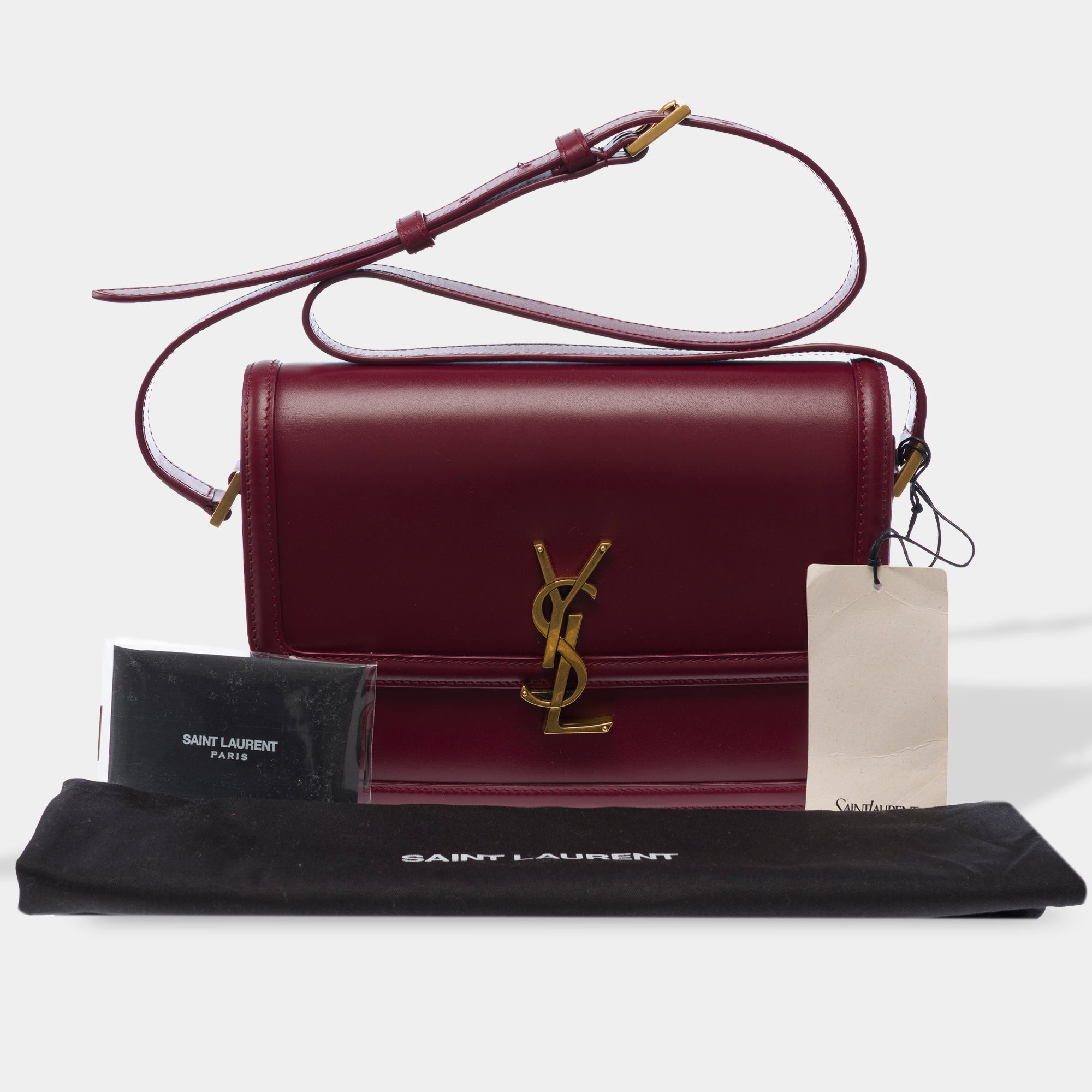 Sac YVES SAINT LAURENT en Cuir Bordeaux - 103446