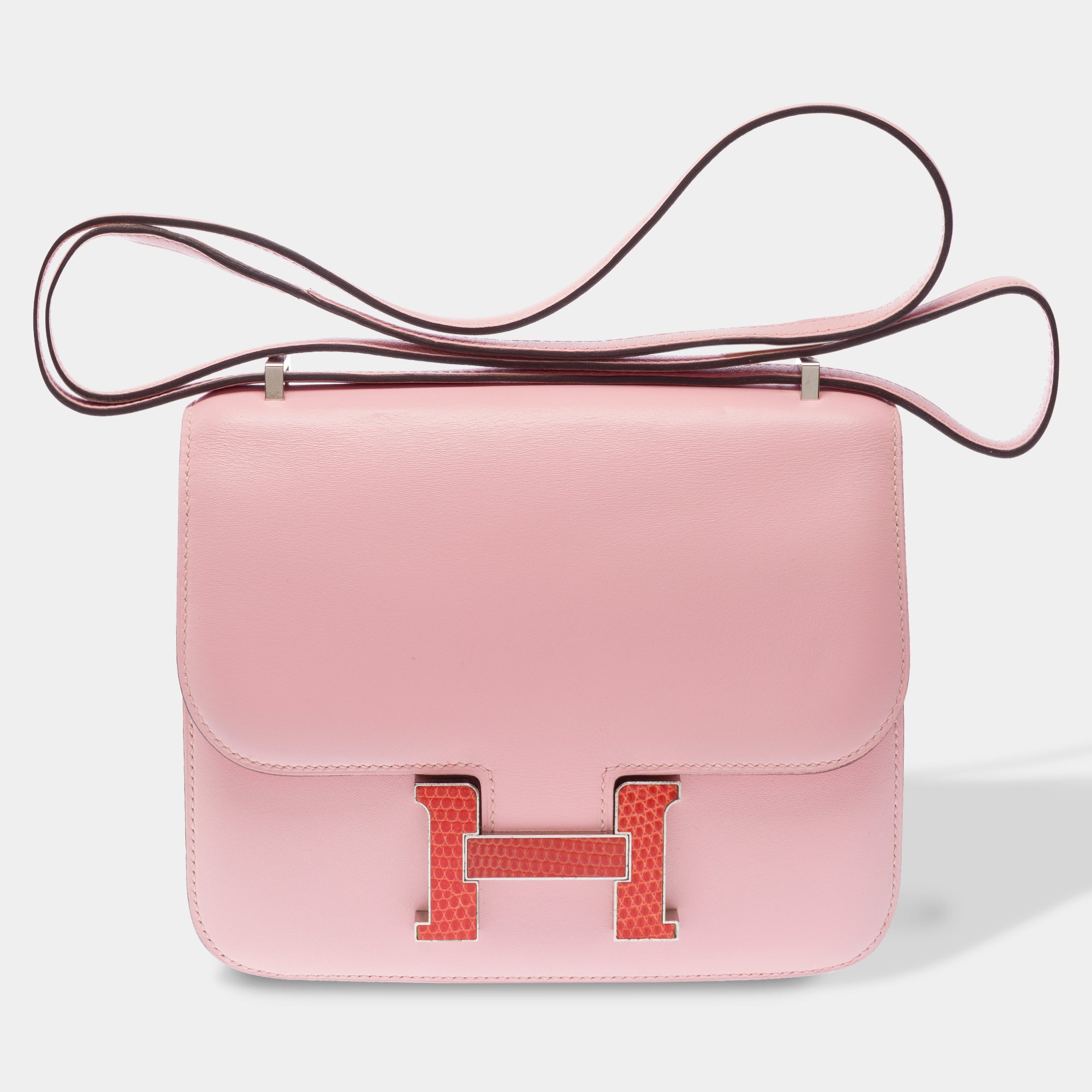 Sac HERMES Constance en Cuir Rose - 103441