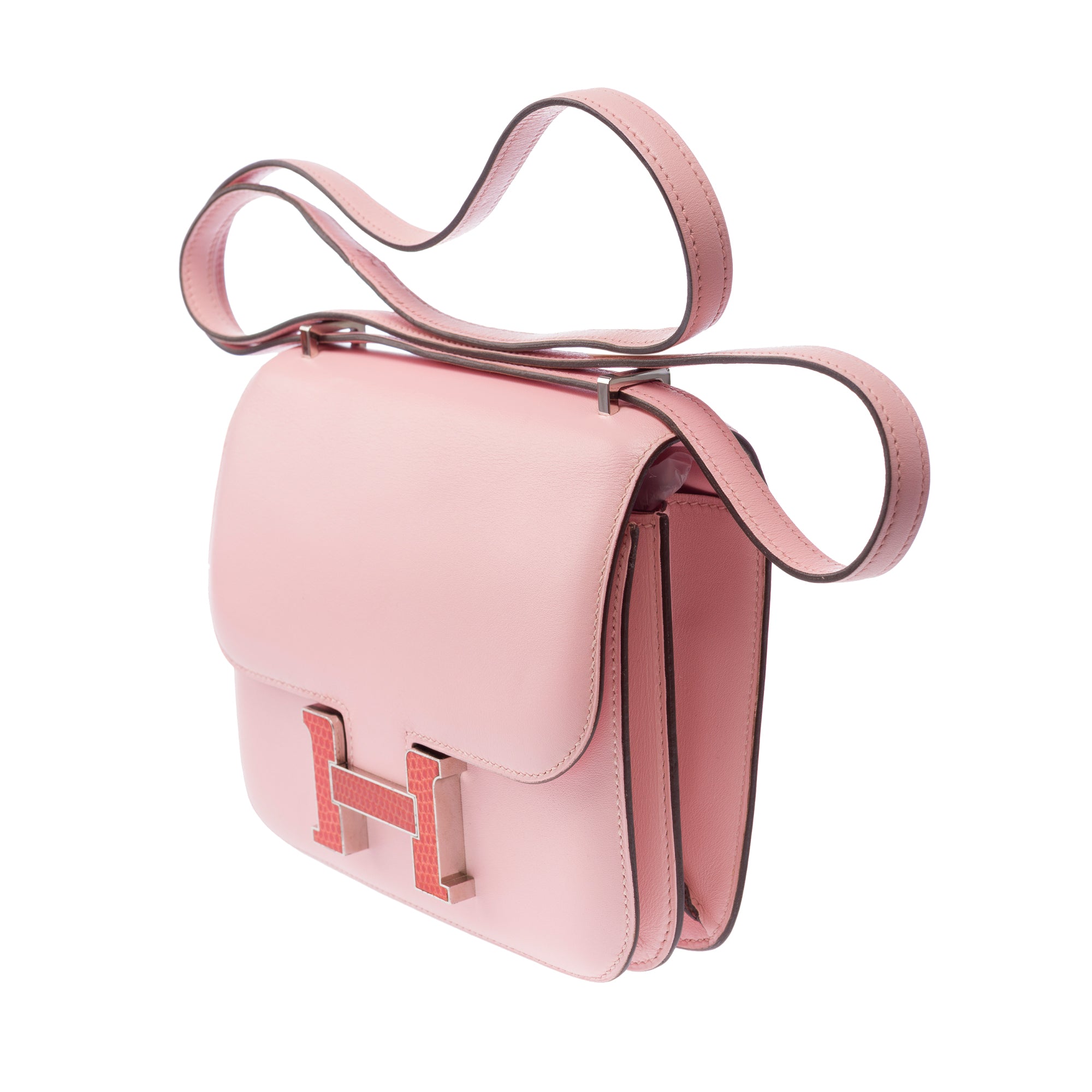 Sac HERMES Constance en Cuir Rose - 103441