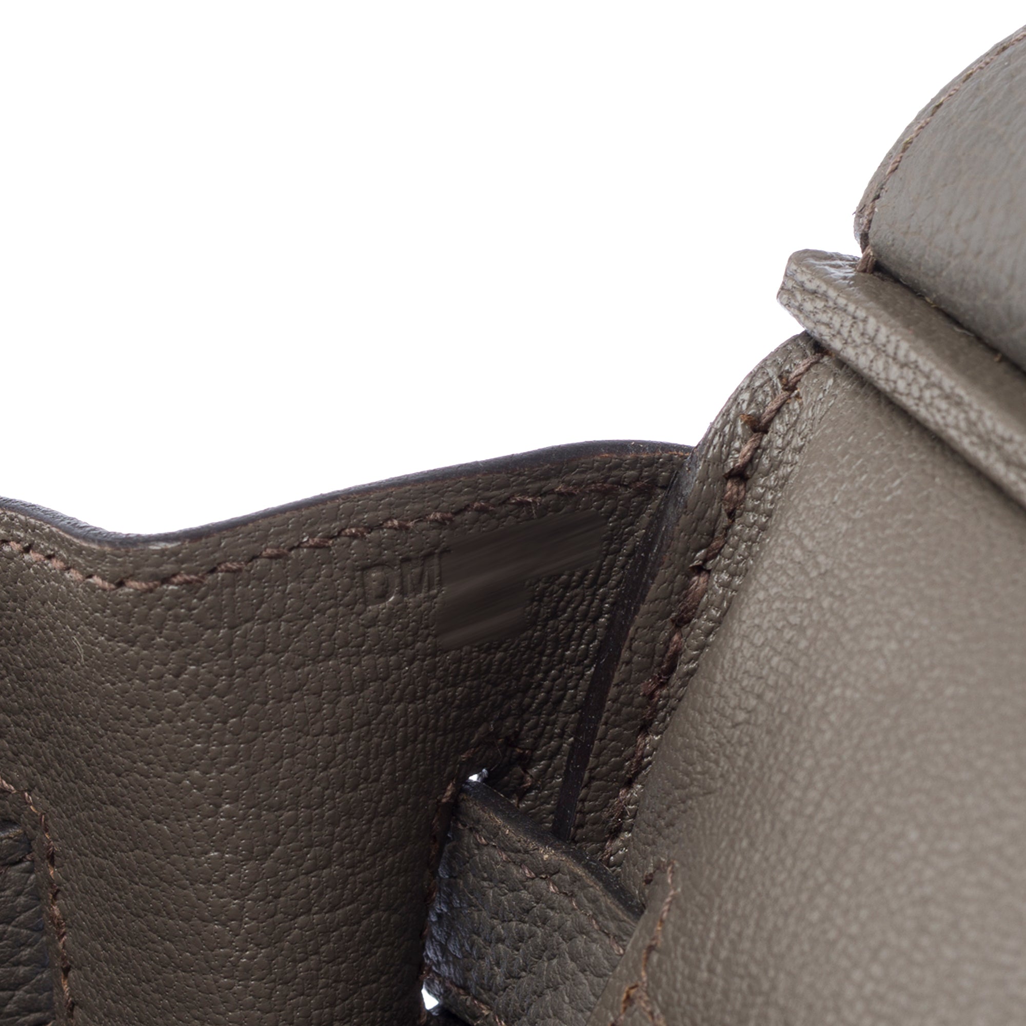 Sac HERMES Birkin 30 en Cuir Gris - 103454