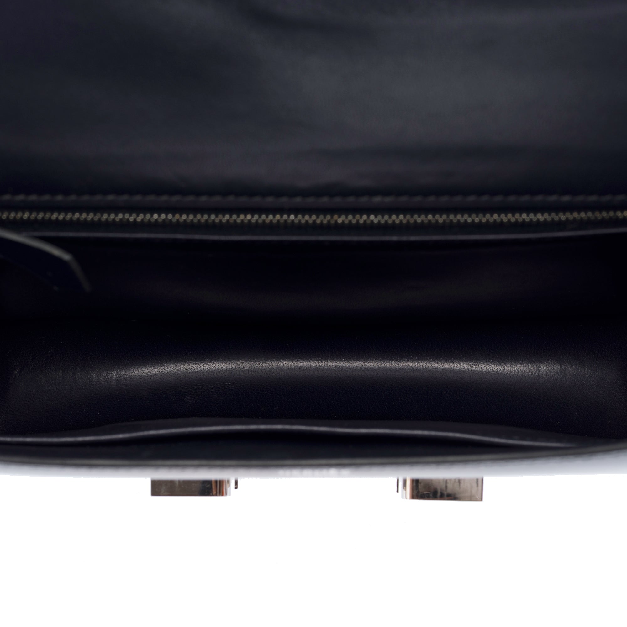 Sac HERMES Constance en Cuir Bleu Marine - 103443