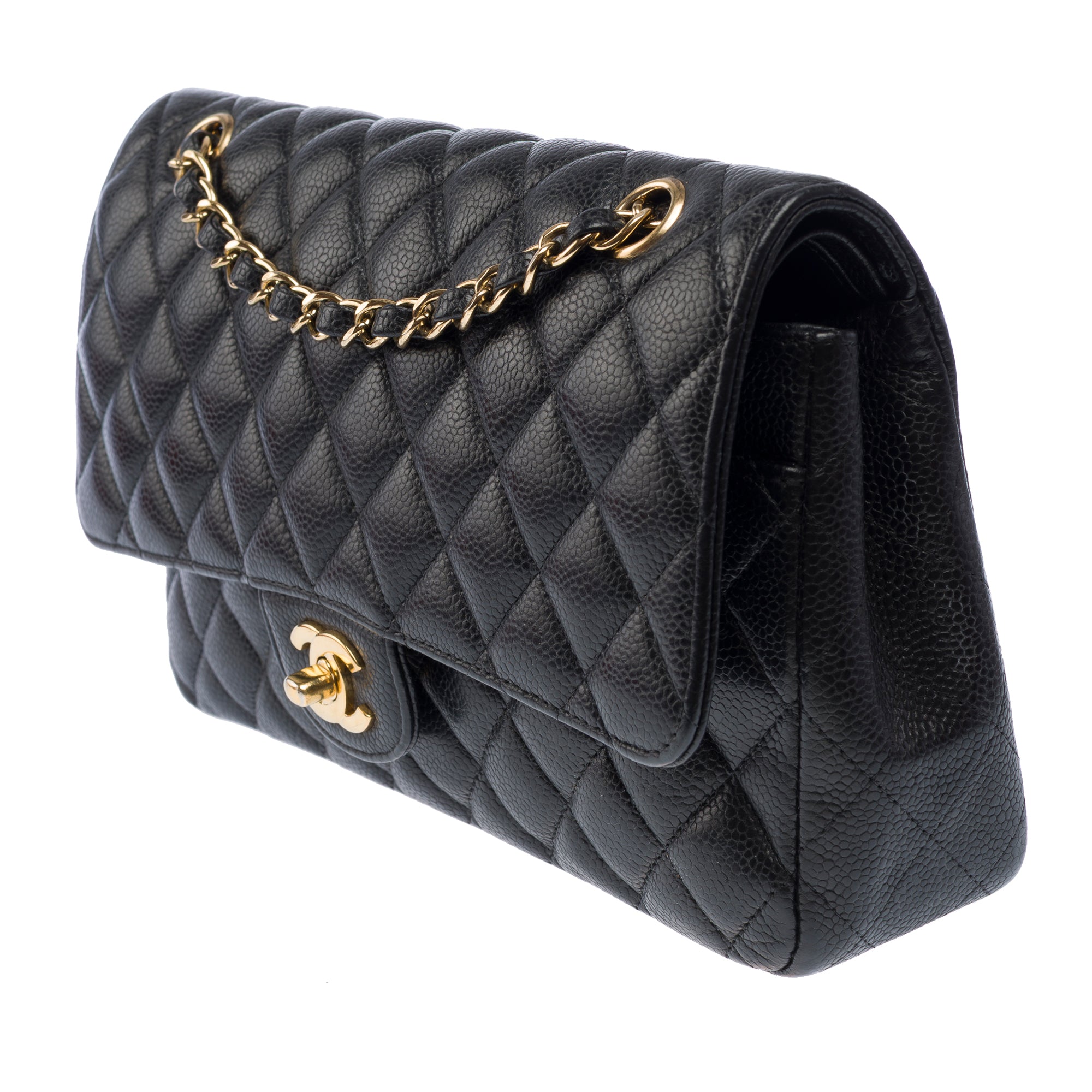 Sac CHANEL Timeless/Classique en Cuir Noir - 103437