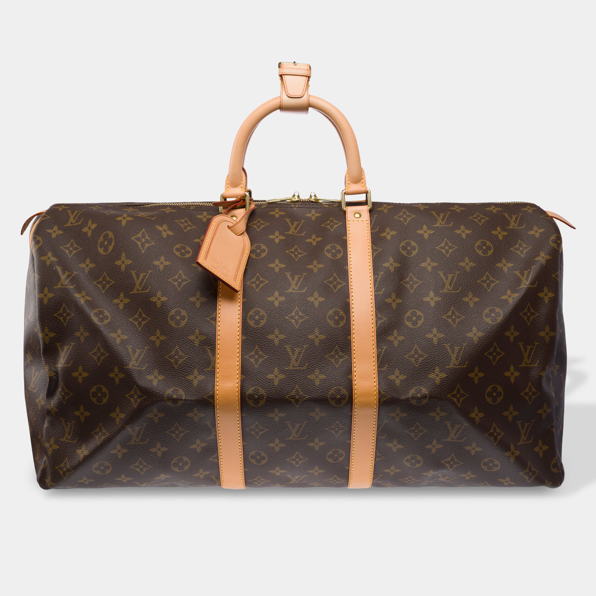 Sac LOUIS VUITTON Keepall en Toile Marron - 103439