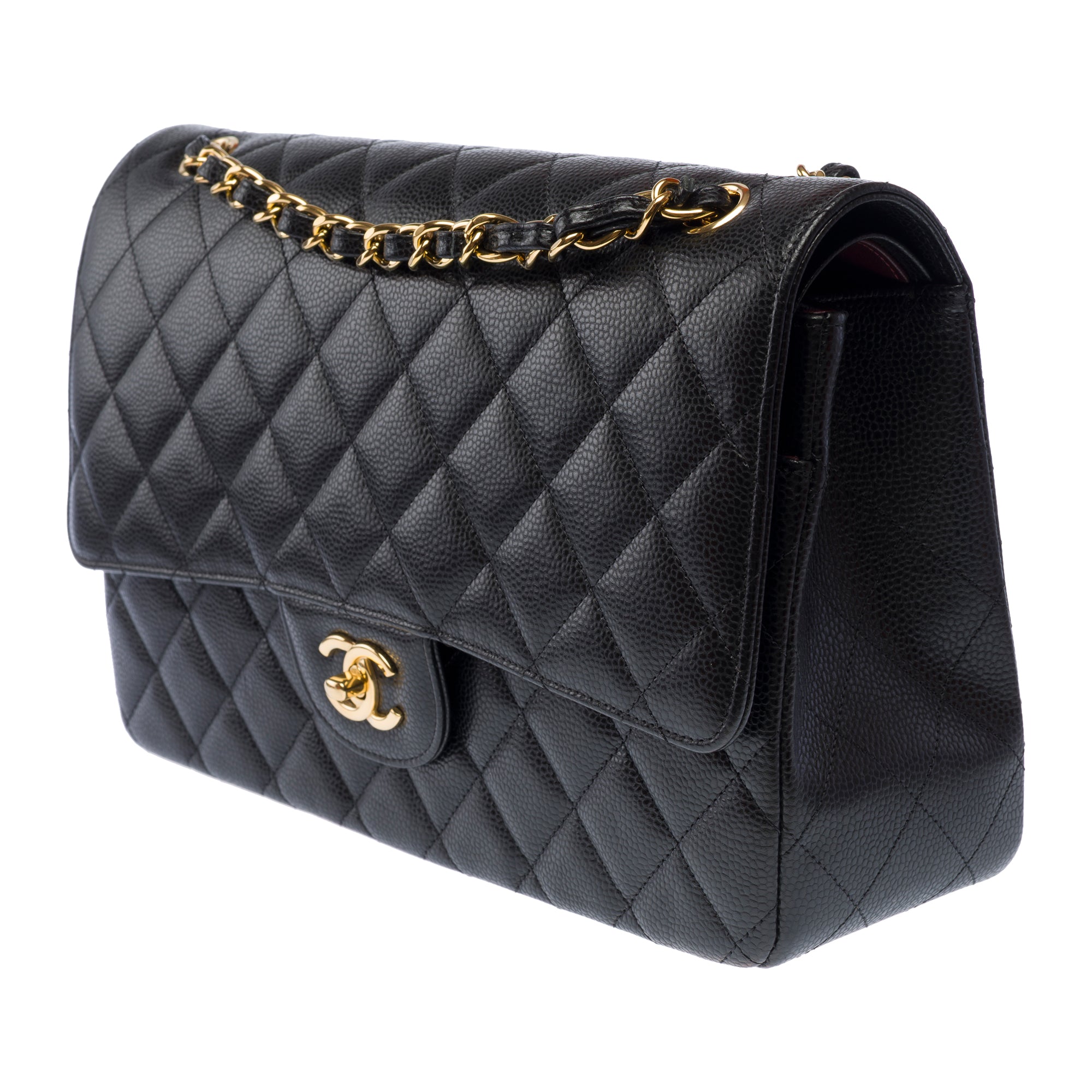 Sac CHANEL Timeless/Classique en Cuir Noir - 103468