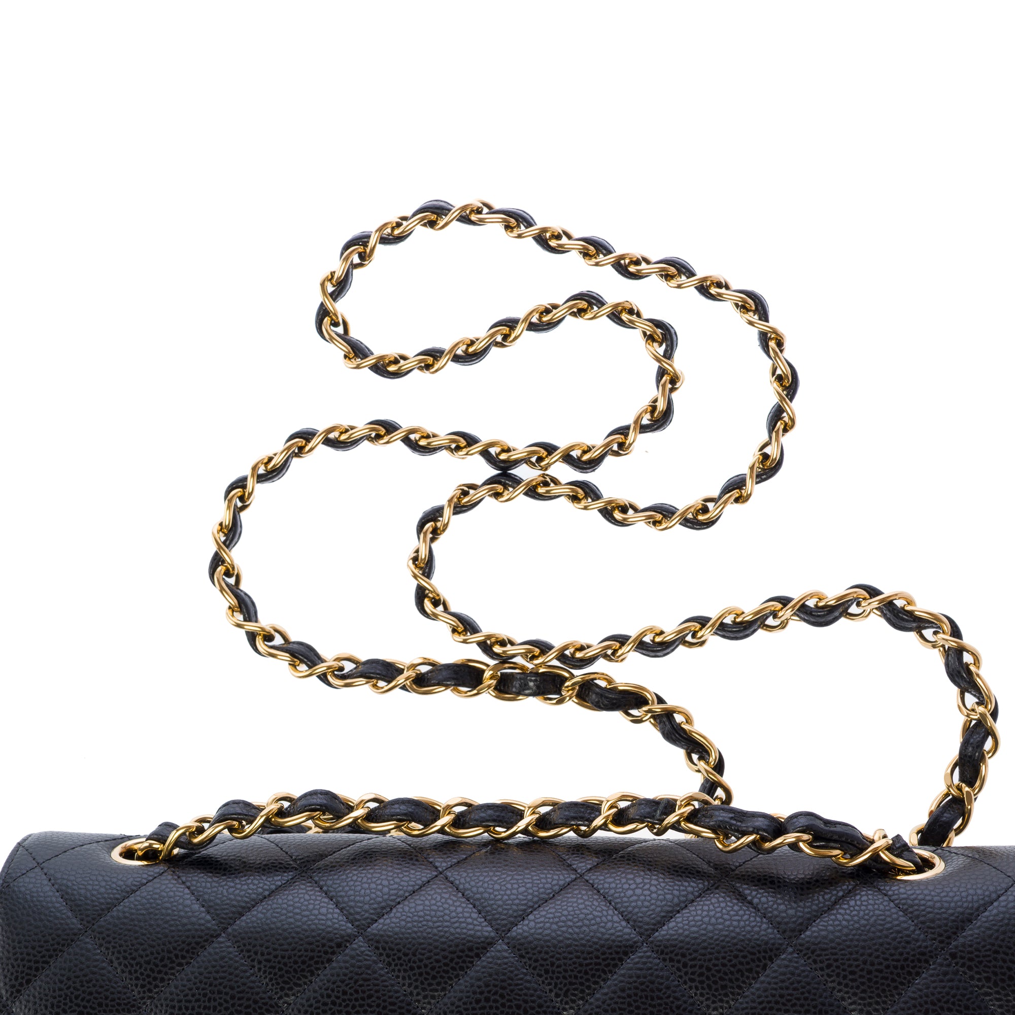 Sac CHANEL Timeless/Classique en Cuir Noir - 103468