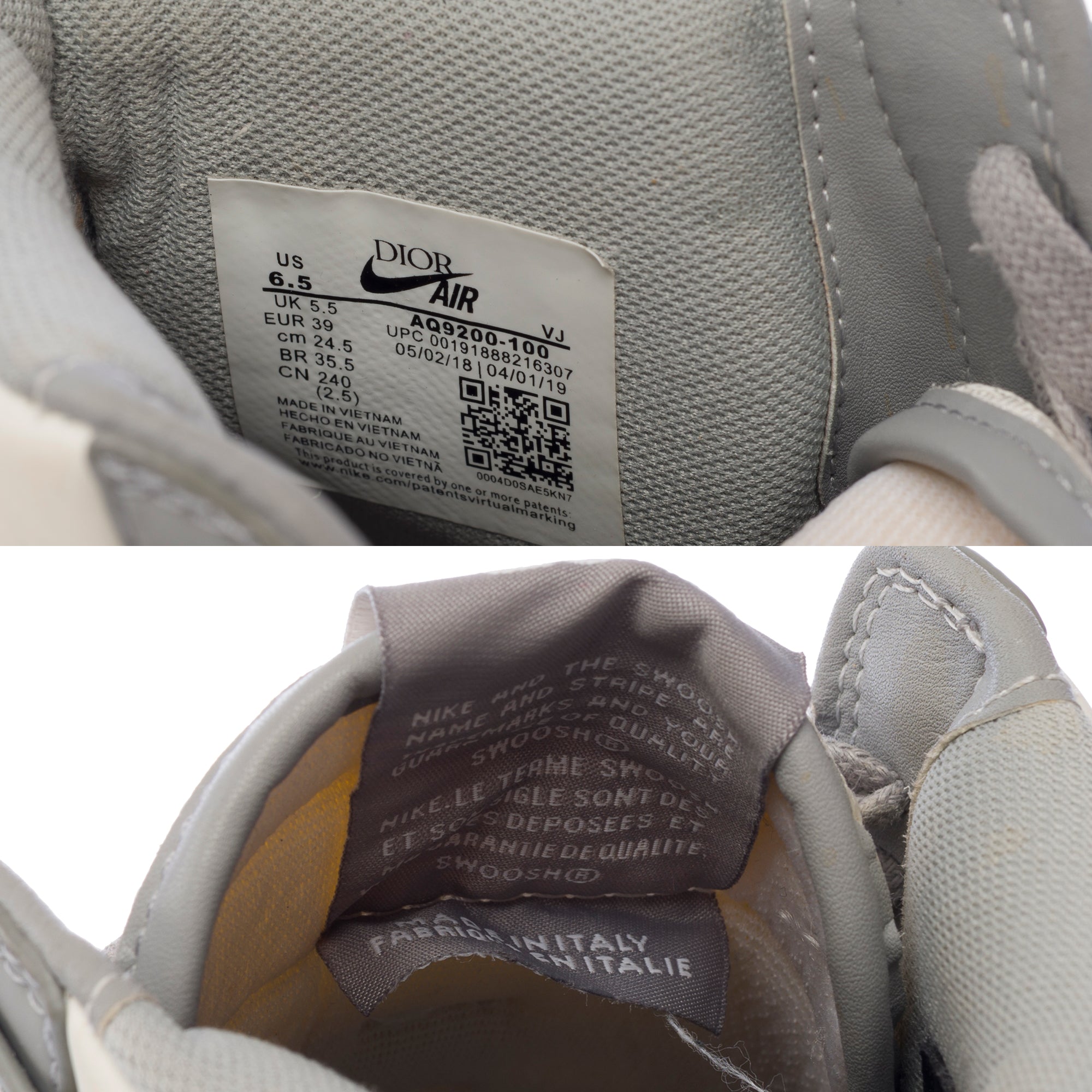 Chaussure NIKE en Cuir Gris - 103467