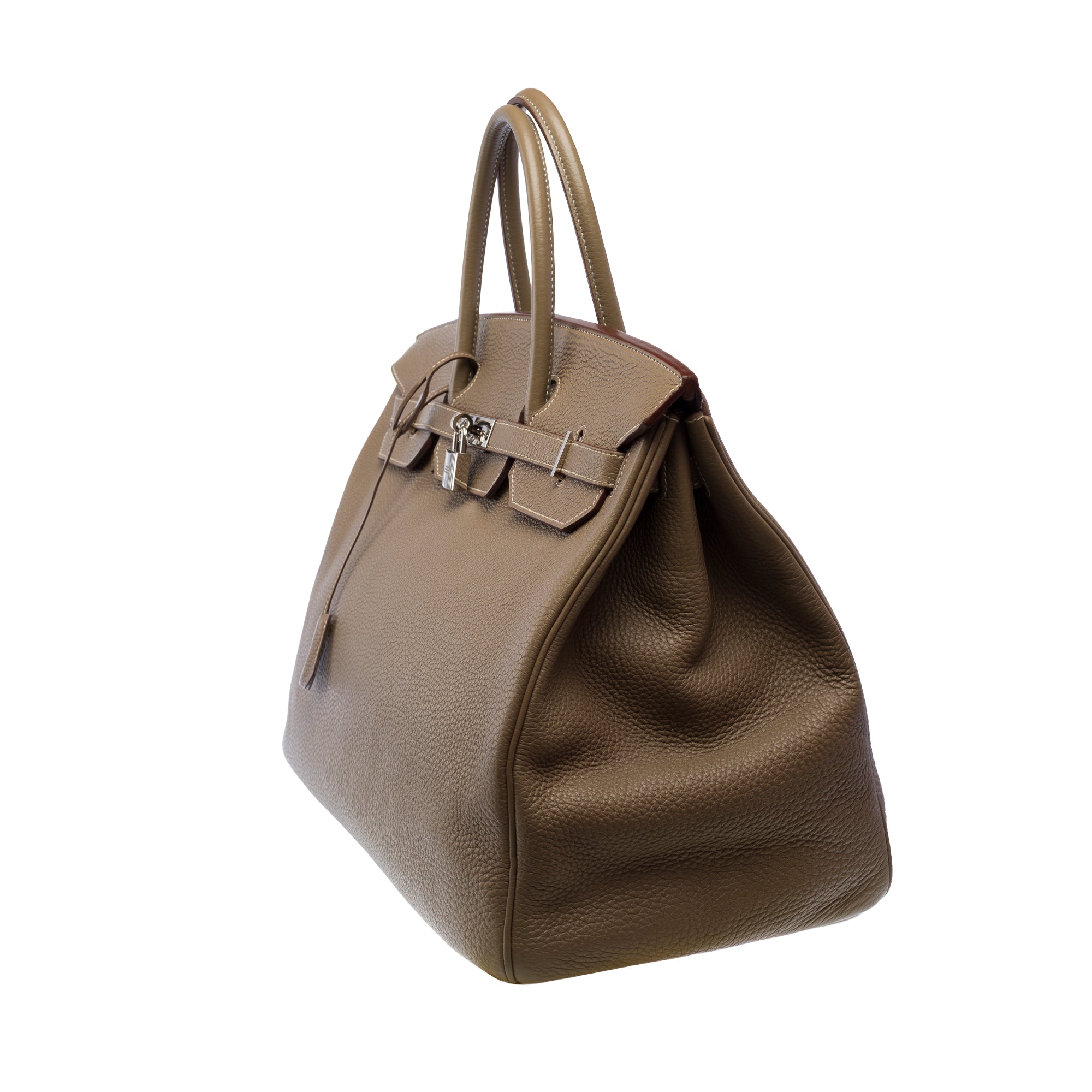 Sac HERMES Birkin 40 en Cuir Étoupe - 103388