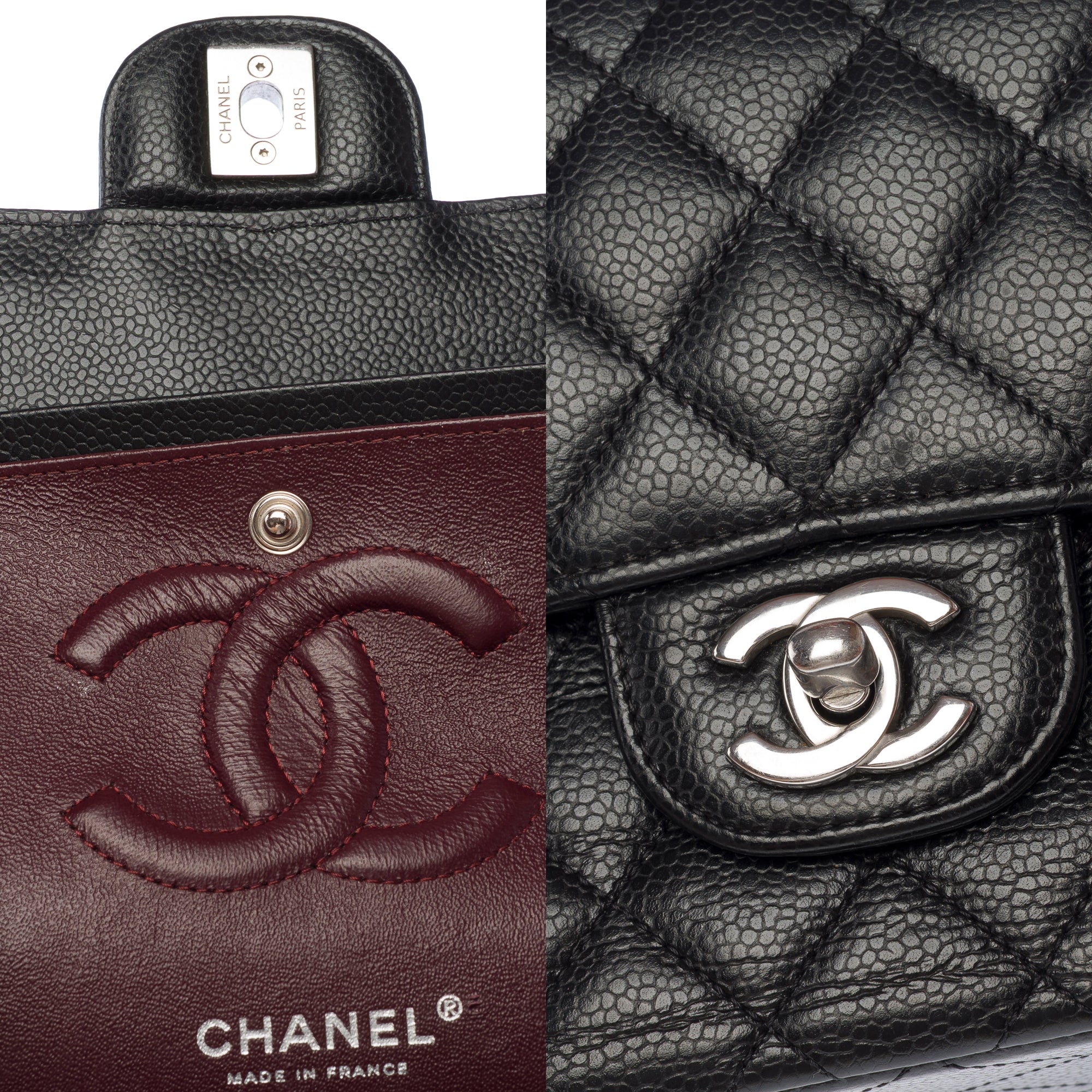 Sac CHANEL Timeless/Classique en Cuir Noir - 103459