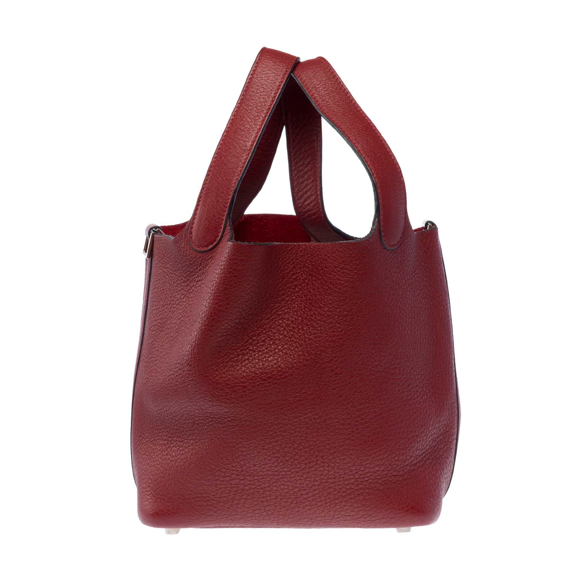 Sac HERMES Picotin en Cuir Bordeaux - 103462