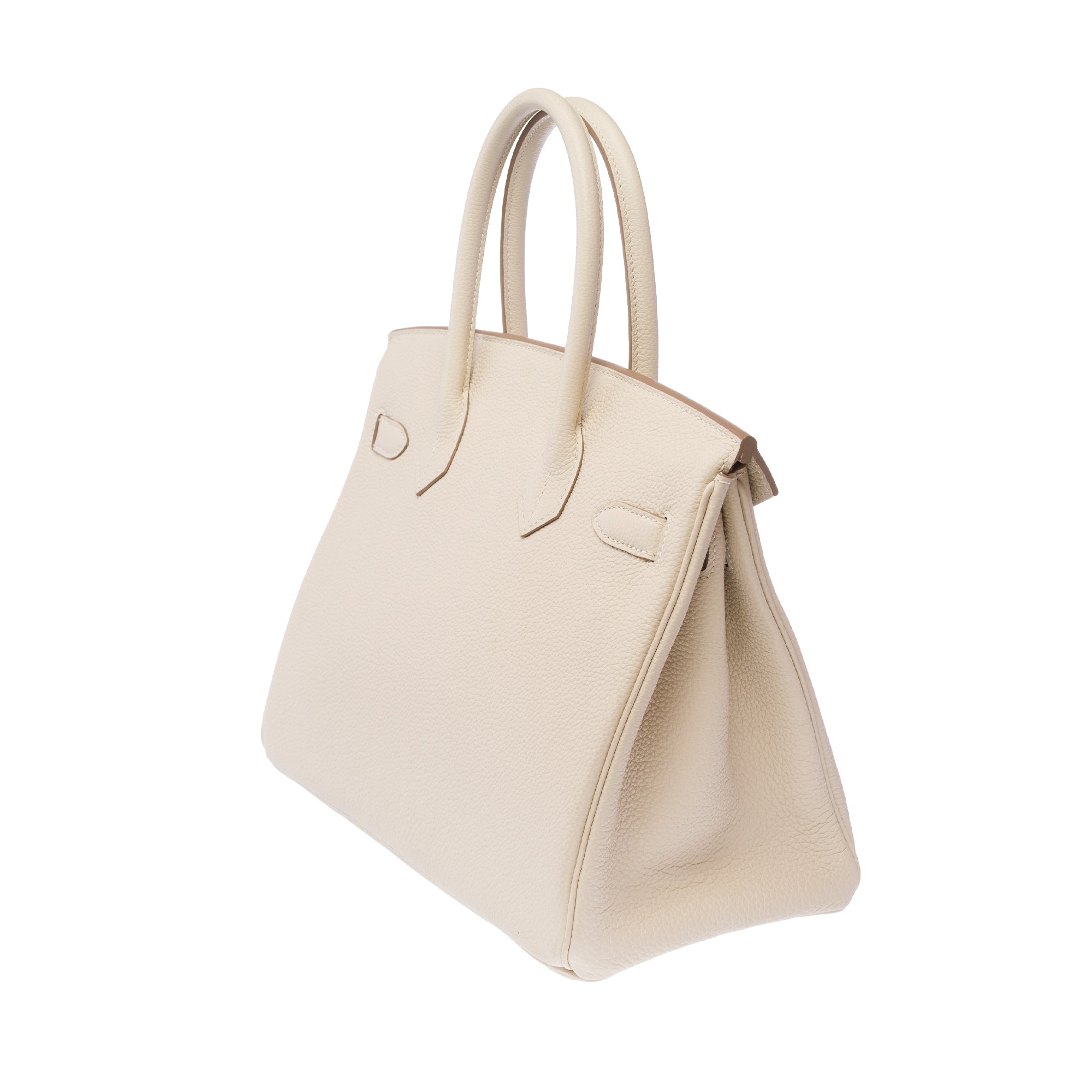Sac HERMES Birkin 30 en Cuir Blanc - 103472