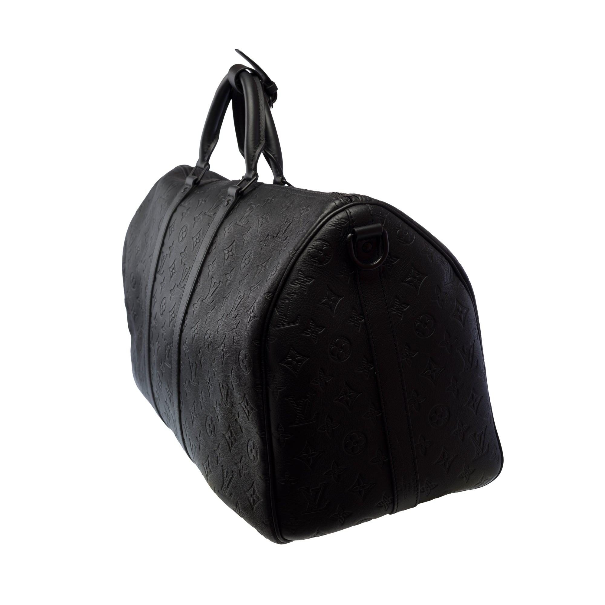 Sac LOUIS VUITTON Keepall en Cuir Noir - 103482
