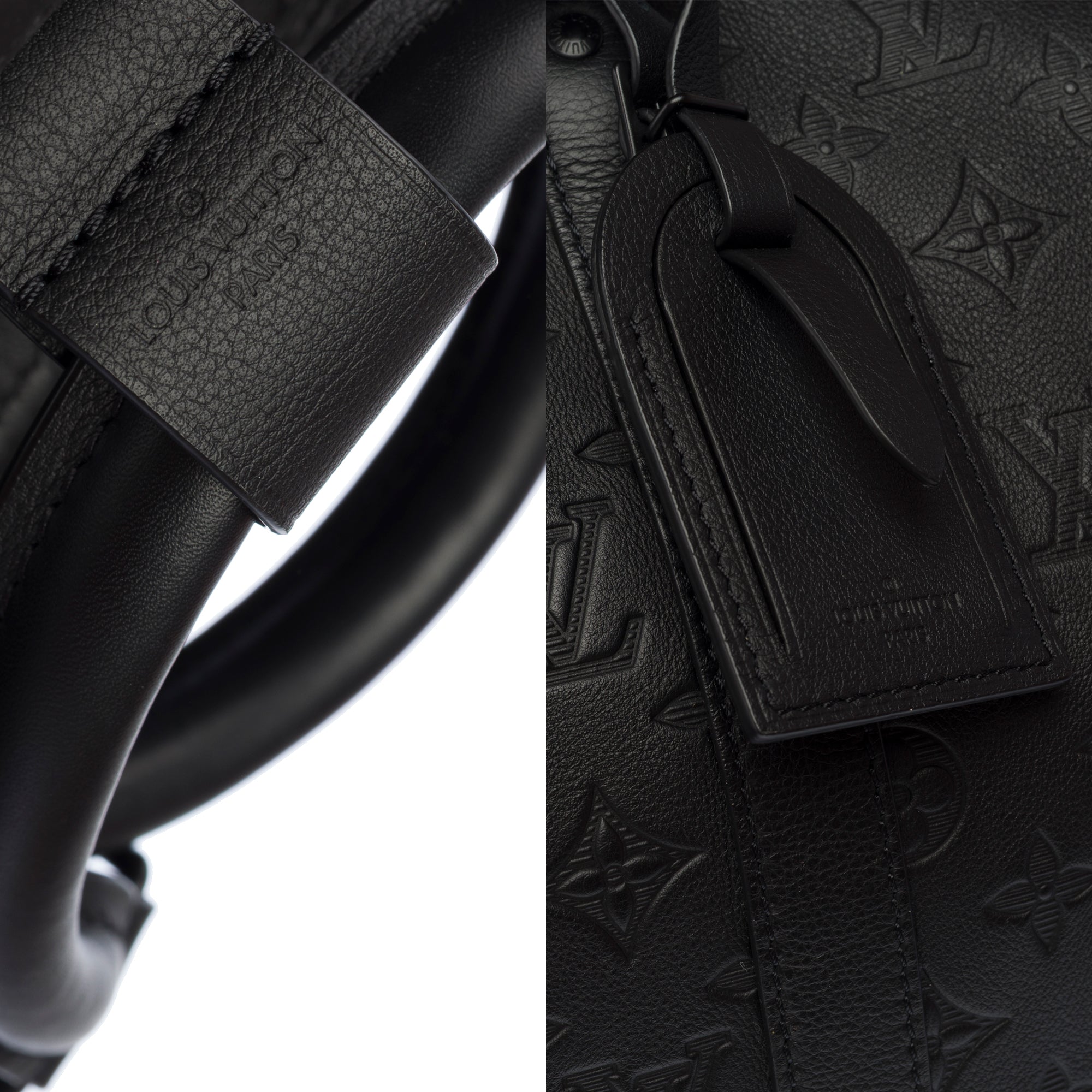 Sac LOUIS VUITTON Keepall en Cuir Noir - 103482
