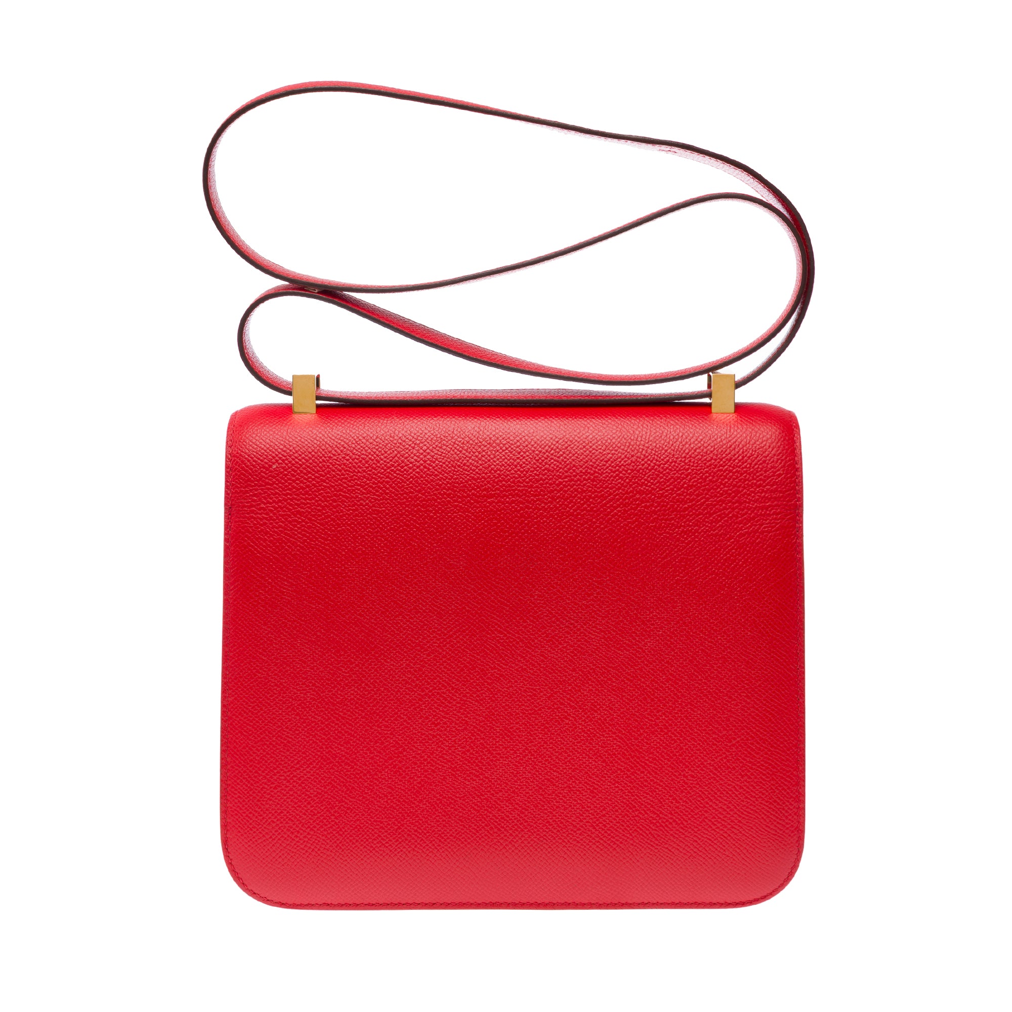 Sac HERMES Constance en Cuir Rouge - 103476
