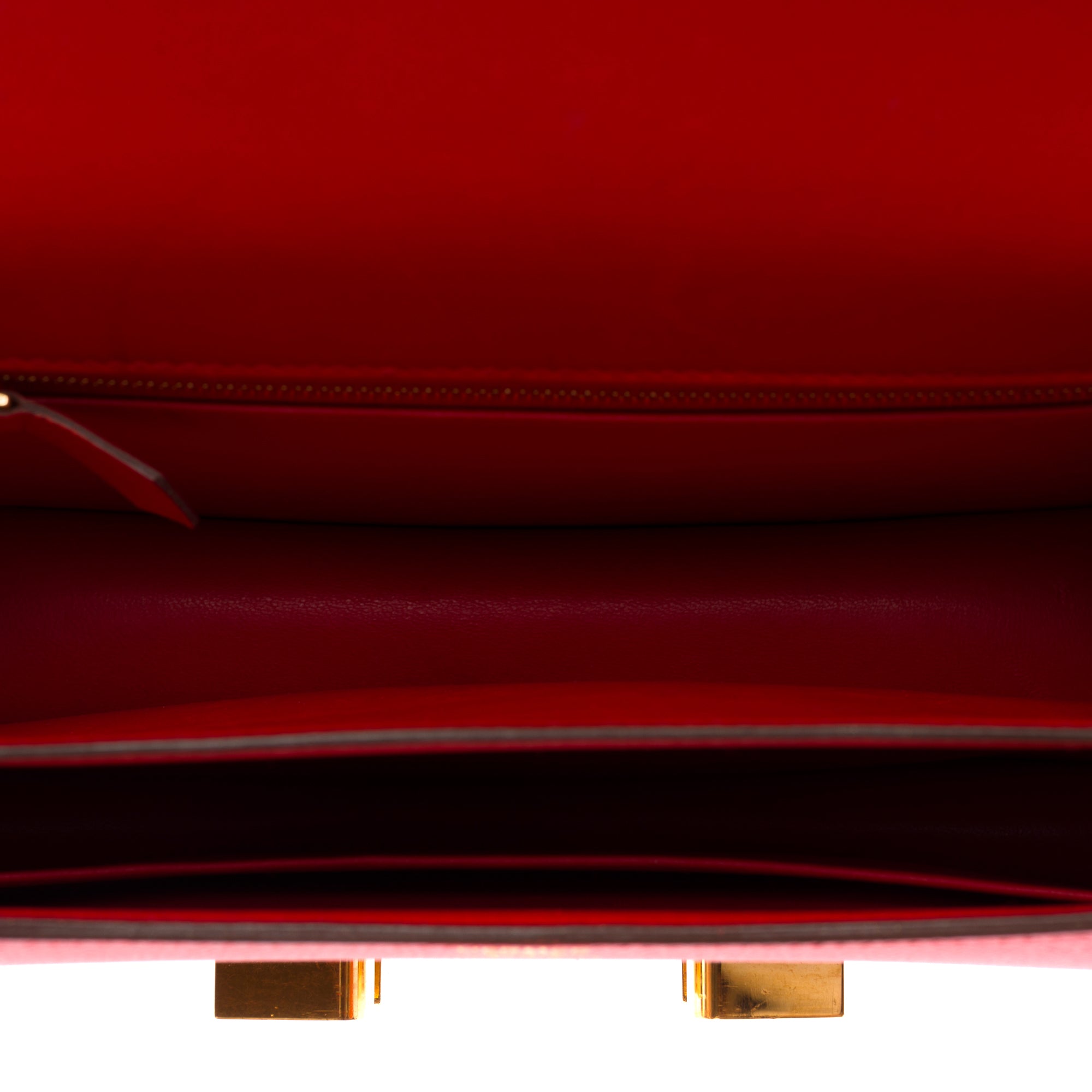Sac HERMES Constance en Cuir Rouge - 103476