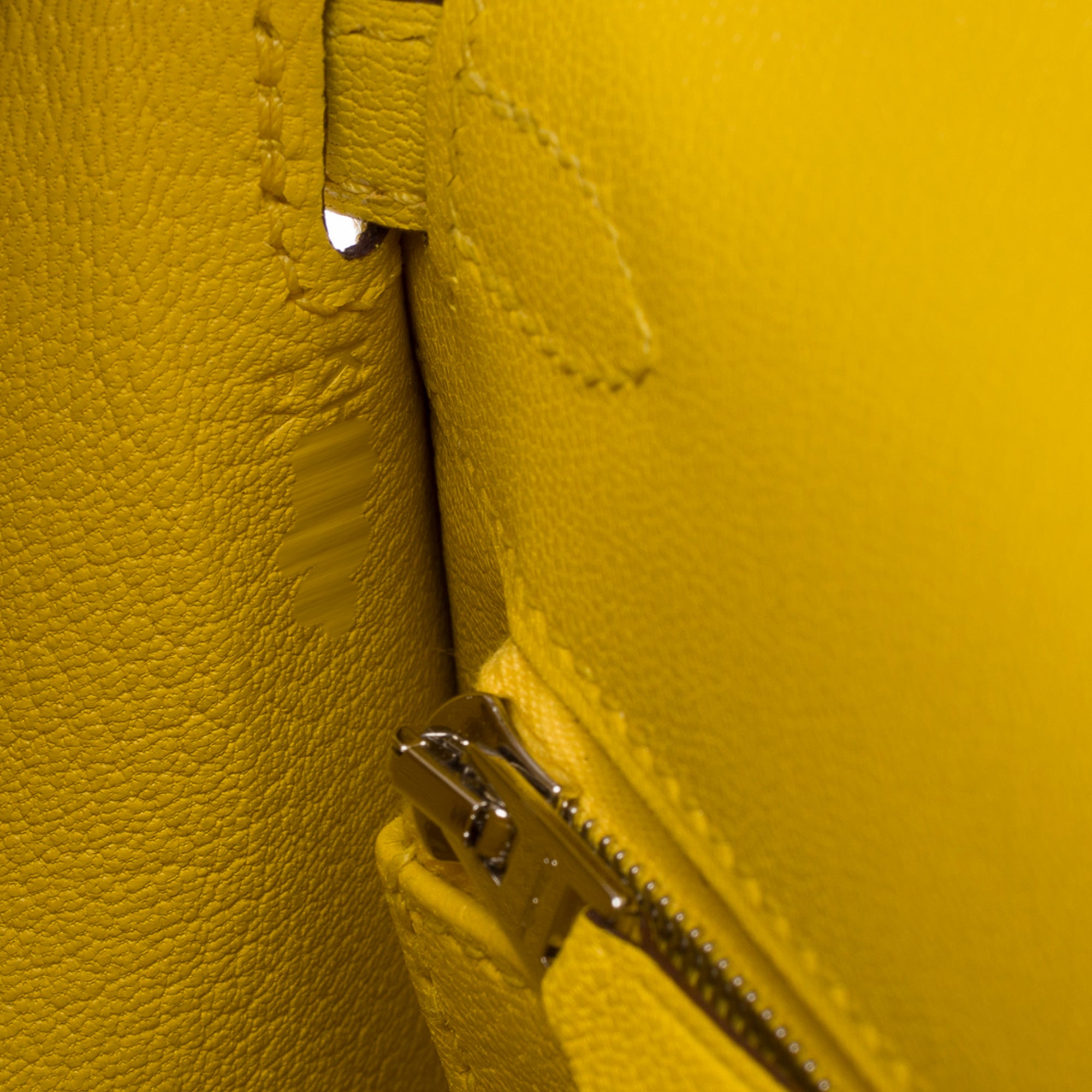 Sac HERMES Kelly 25 en Cuir Jaune - 103488