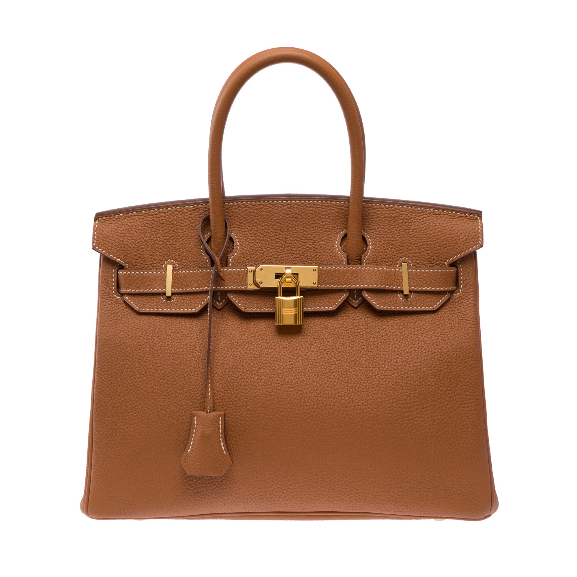 Sac HERMES Birkin 30 en Cuir Doré - 103490