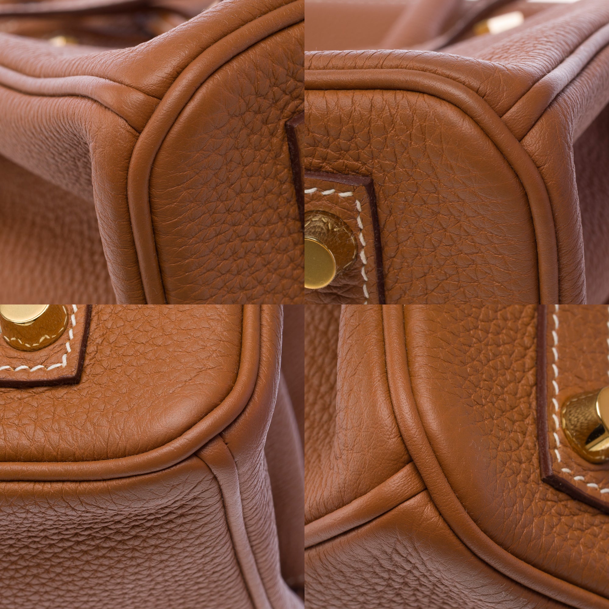 Sac HERMES Birkin 30 en Cuir Doré - 103490