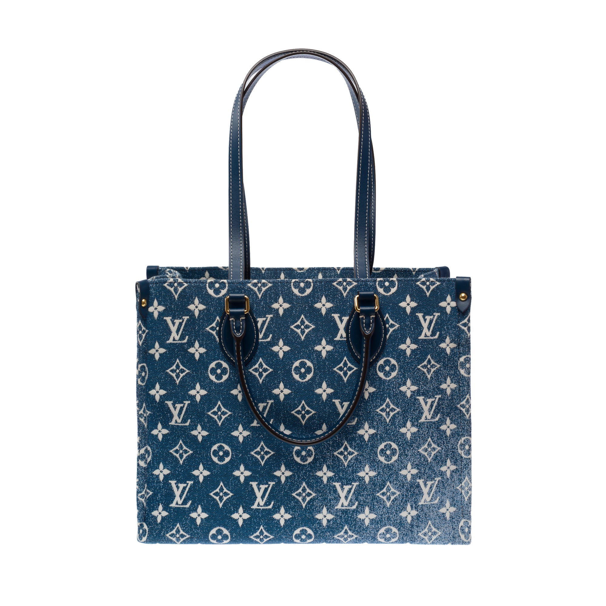 Sac LOUIS VUITTON Onthego en Denim Bleu - 103480