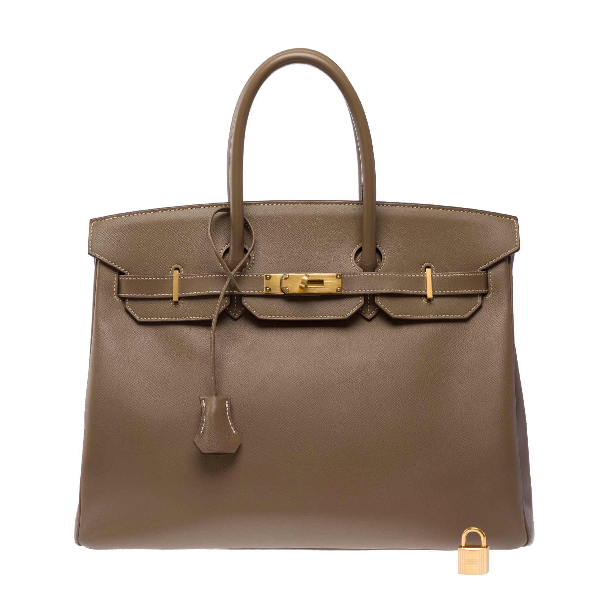 Sac HERMES Birkin 35 en Cuir Étoupe - 103484