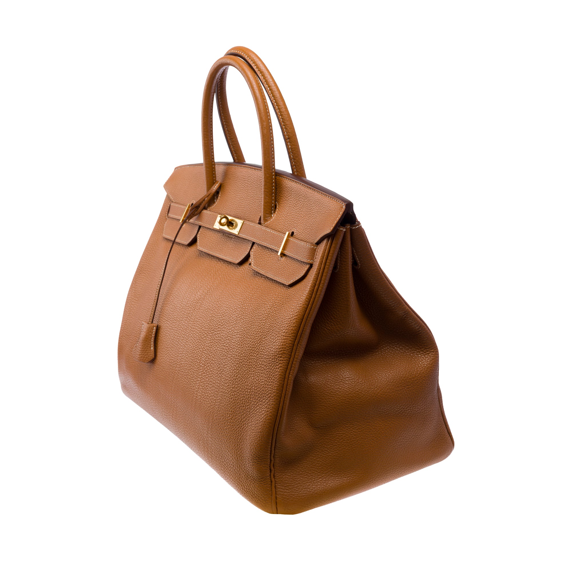Sac HERMES Birkin 40 en Cuir Doré - 103387