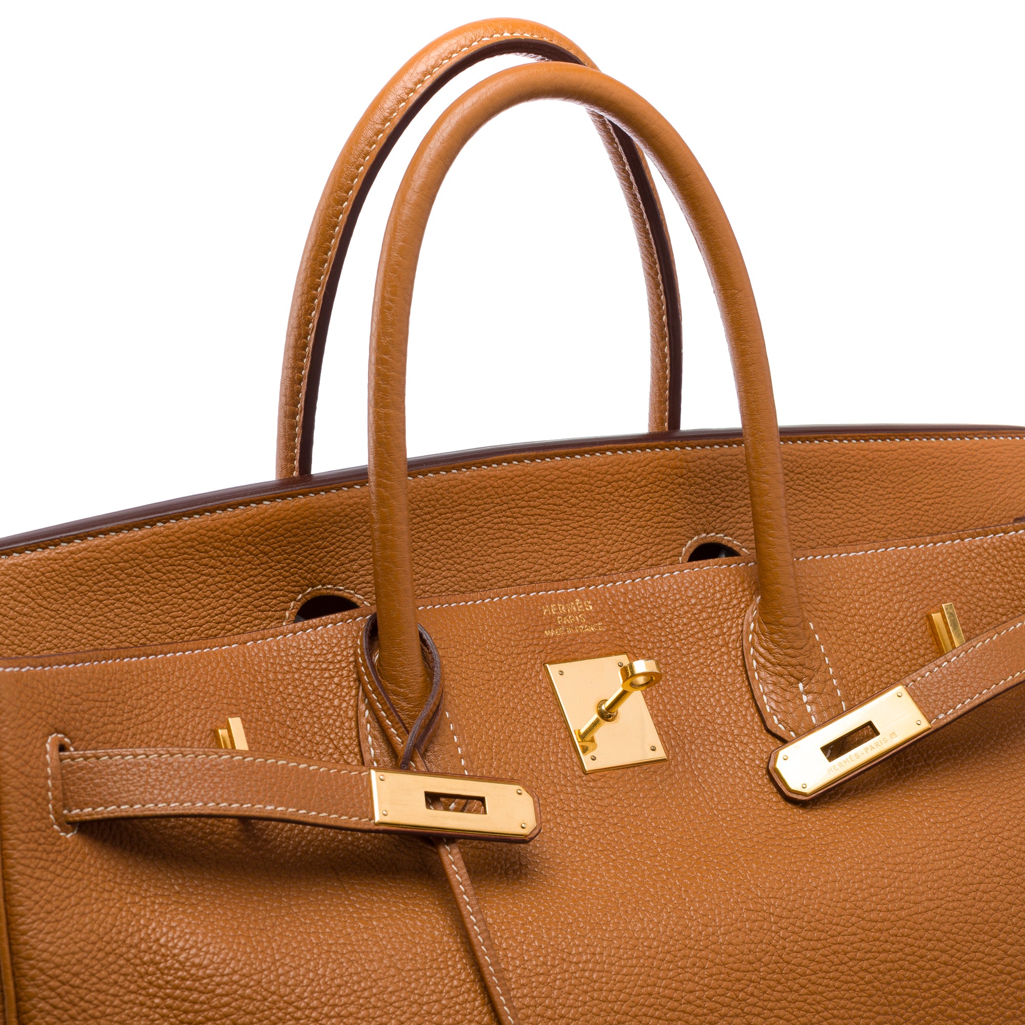 Sac HERMES Birkin 40 en Cuir Doré - 103387