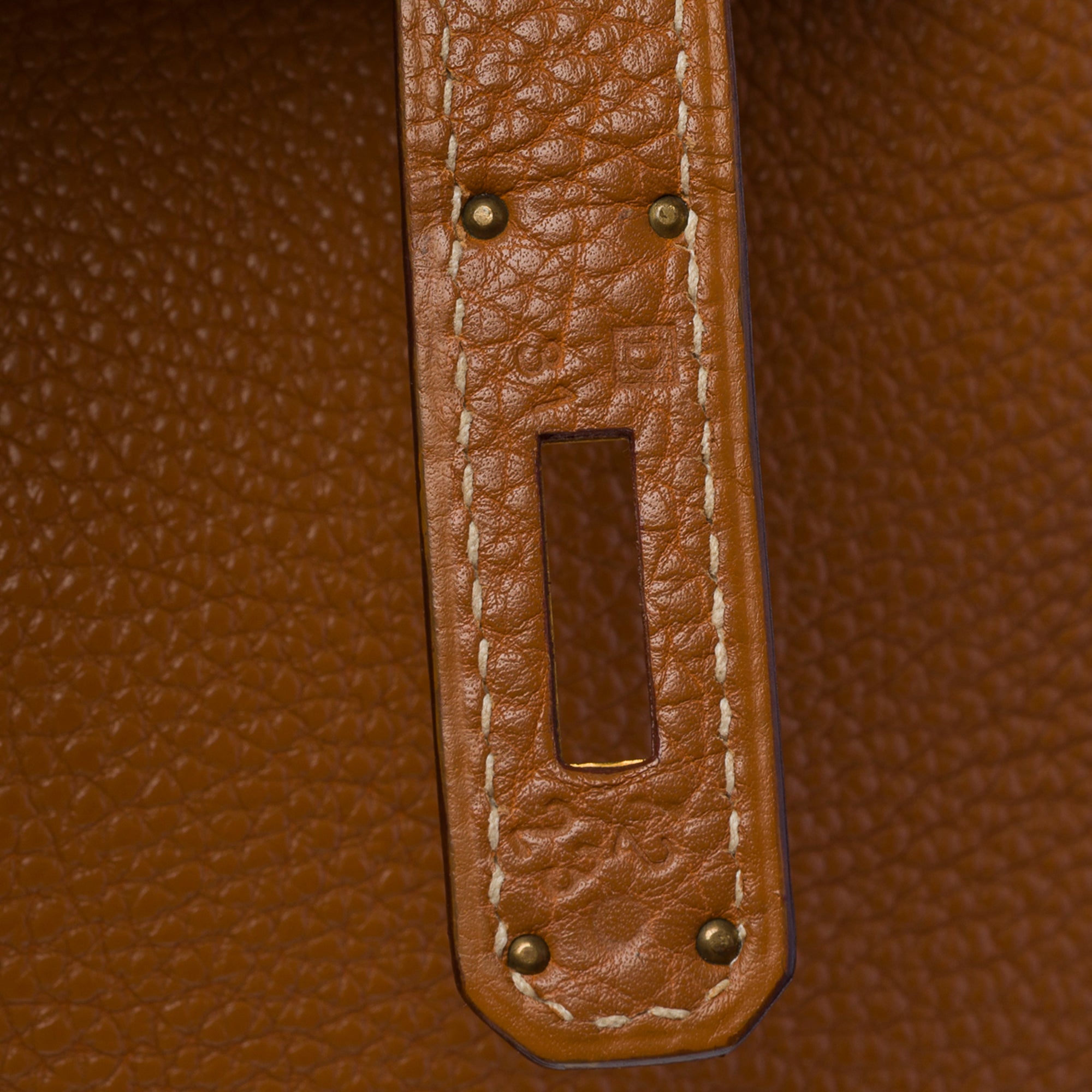 Sac HERMES Birkin 40 en Cuir Doré - 103387