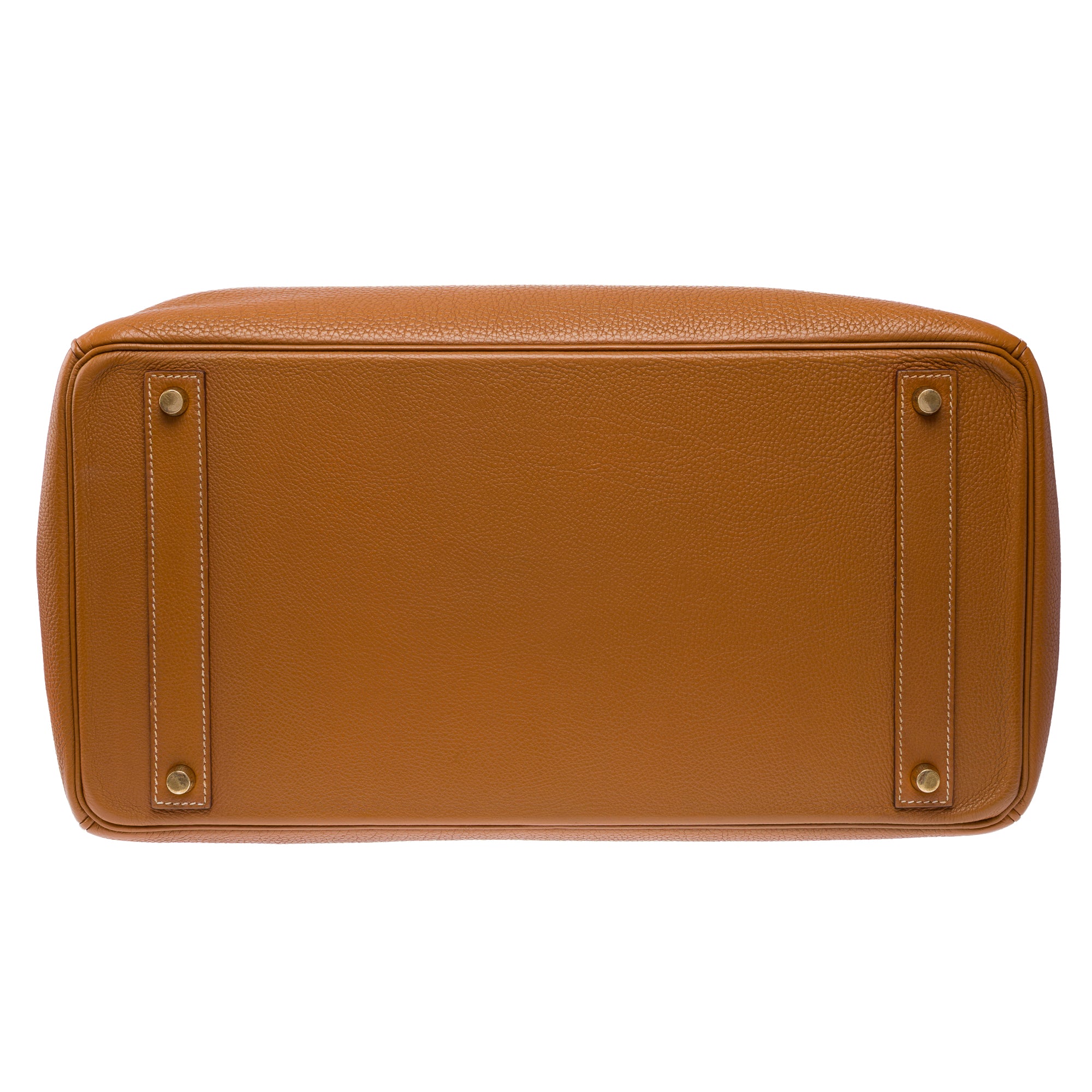 Sac HERMES Birkin 40 en Cuir Doré - 103387