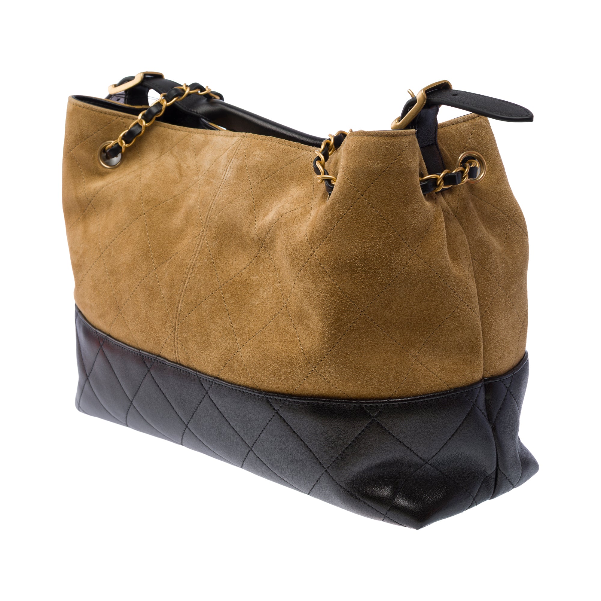 Sac CHANEL en Suède Beige - 103487