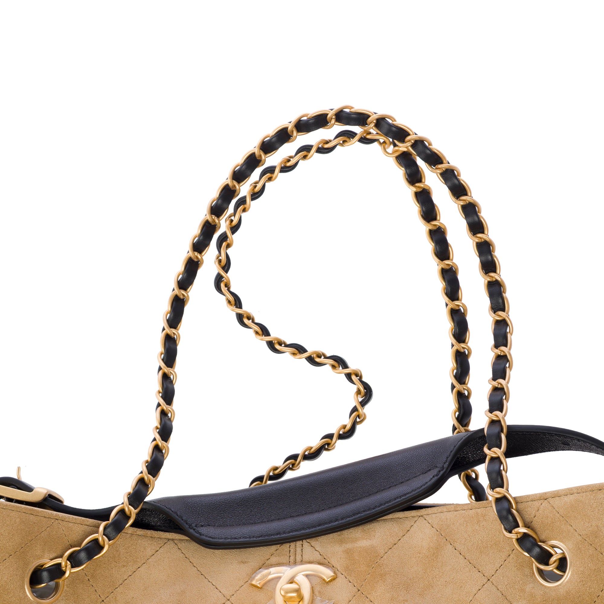 Sac CHANEL en Suède Beige - 103487
