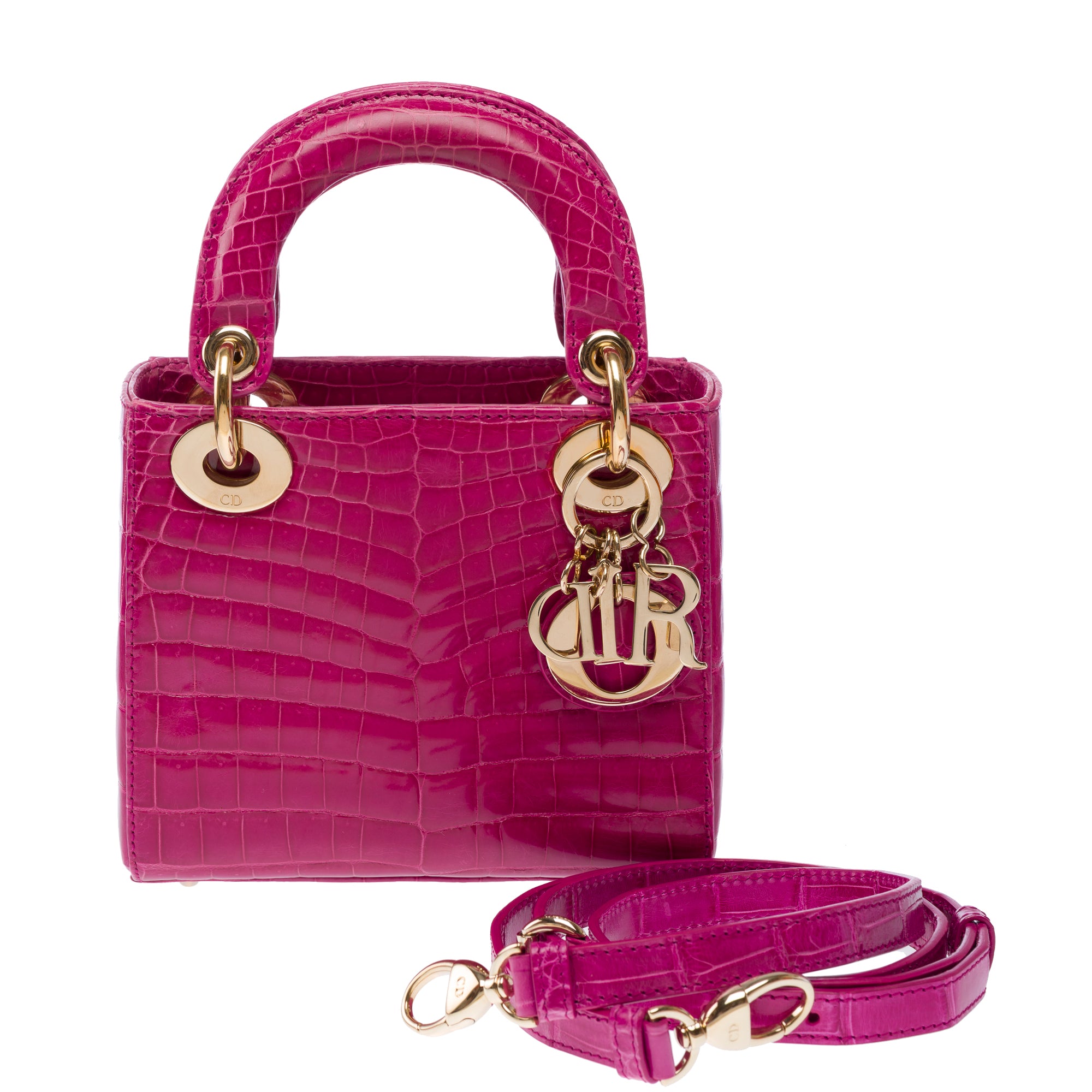 Sac DIOR Lady Dior en Crocodile Rose - 103491