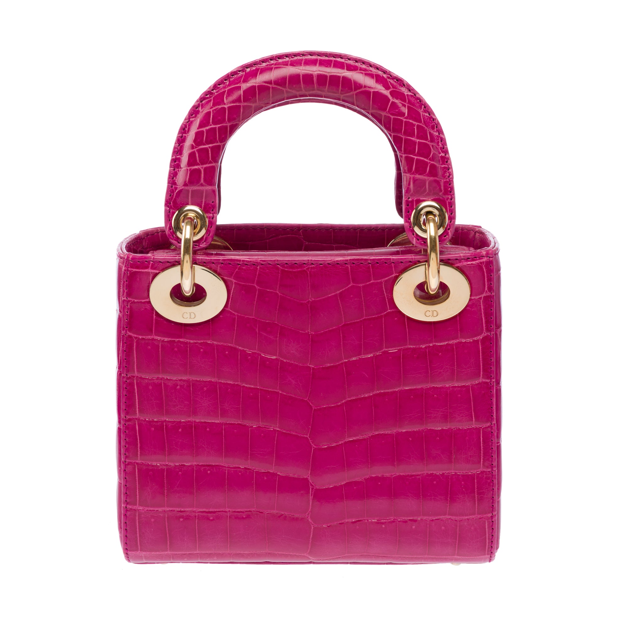 Sac DIOR Lady Dior en Crocodile Rose - 103491