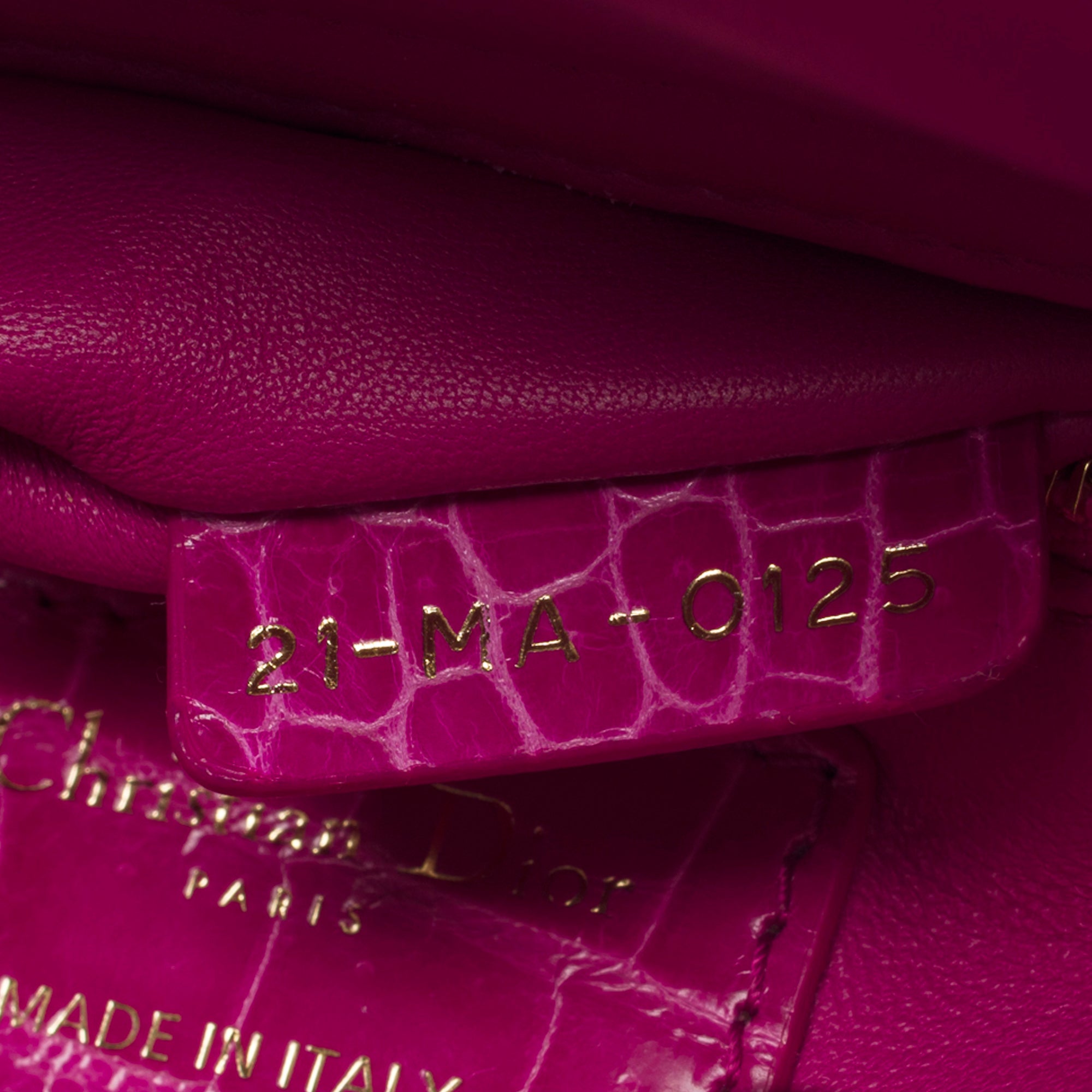 Sac DIOR Lady Dior en Crocodile Rose - 103491