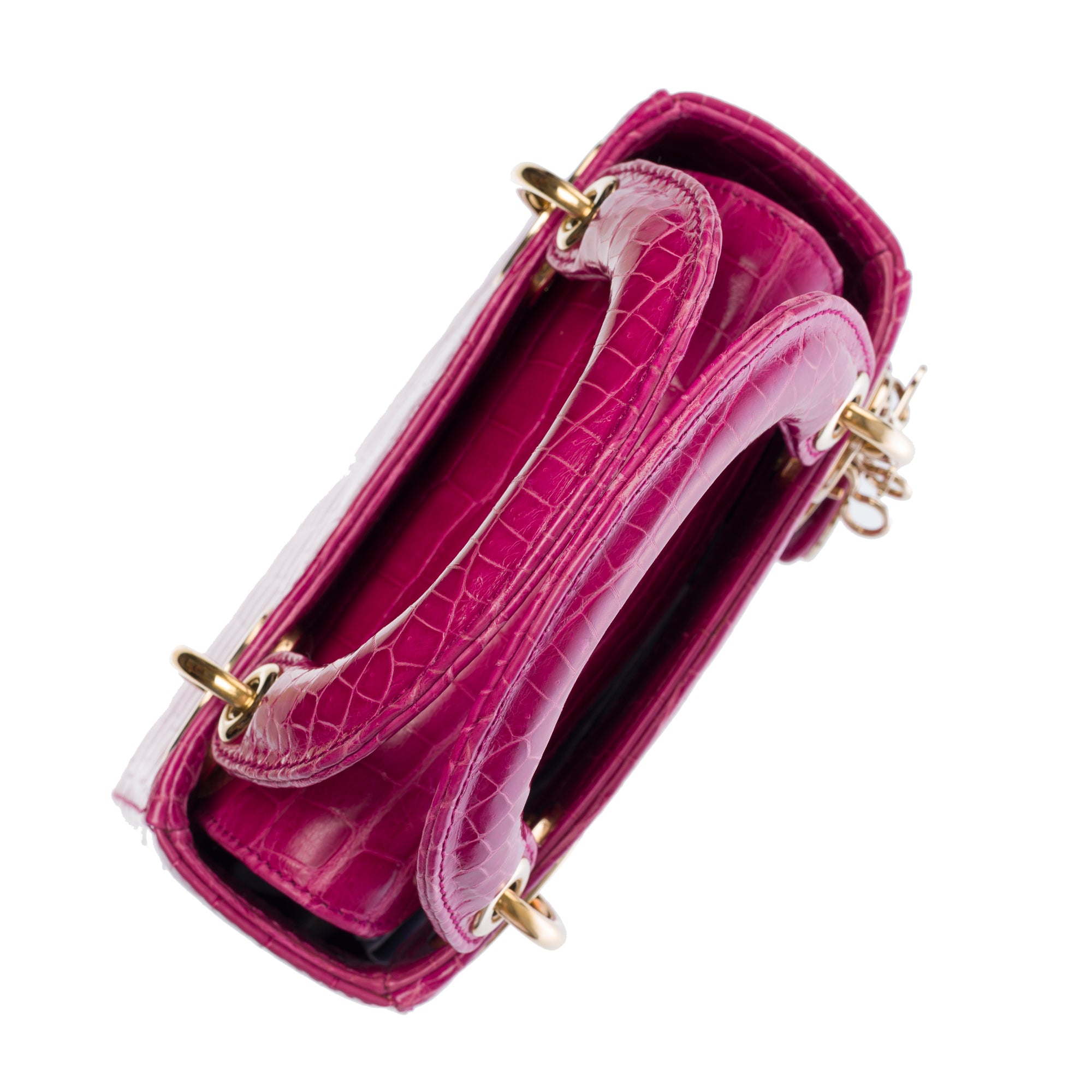 Sac DIOR Lady Dior en Crocodile Rose - 103491