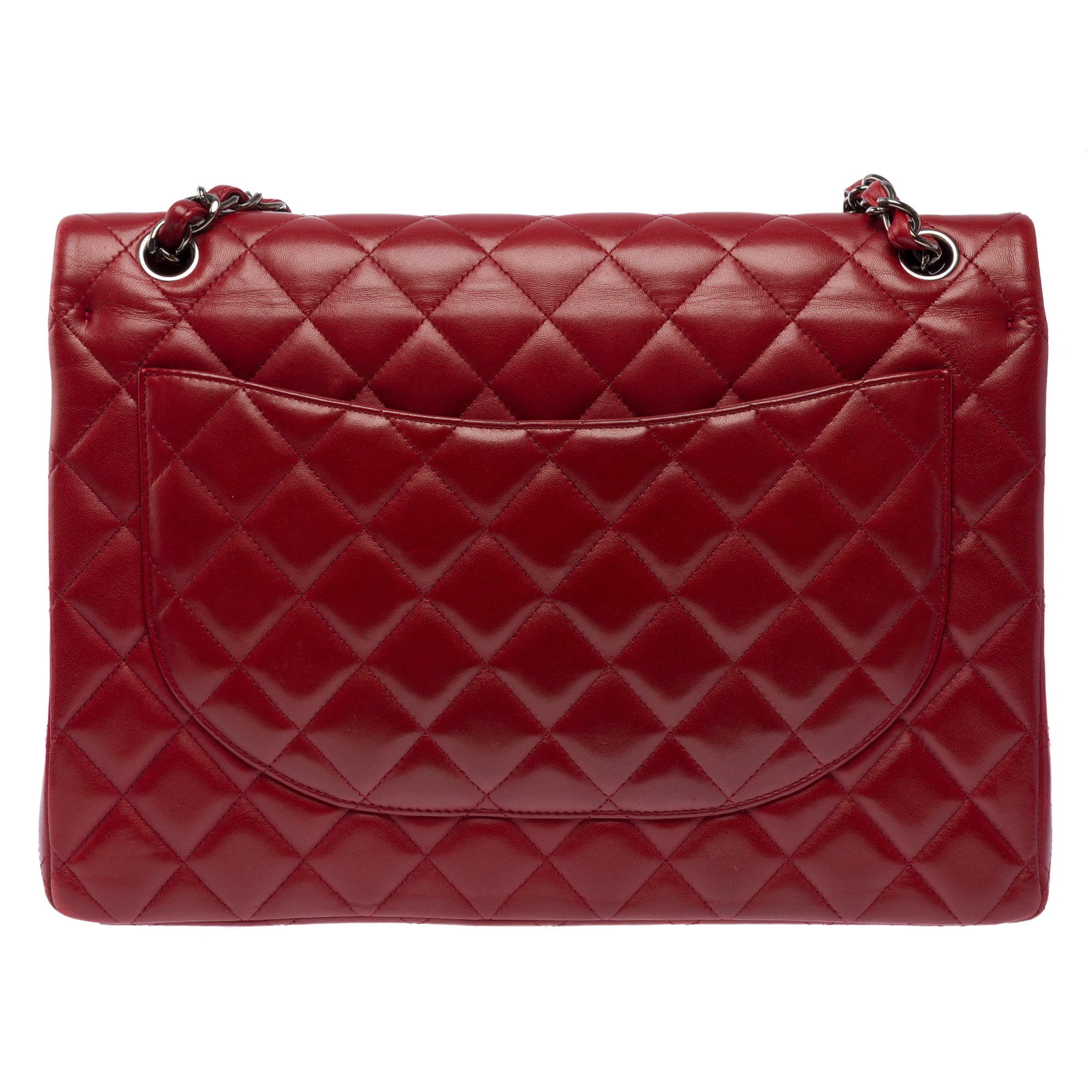 Sac CHANEL Timeless/Classique en Cuir Rouge - 103495