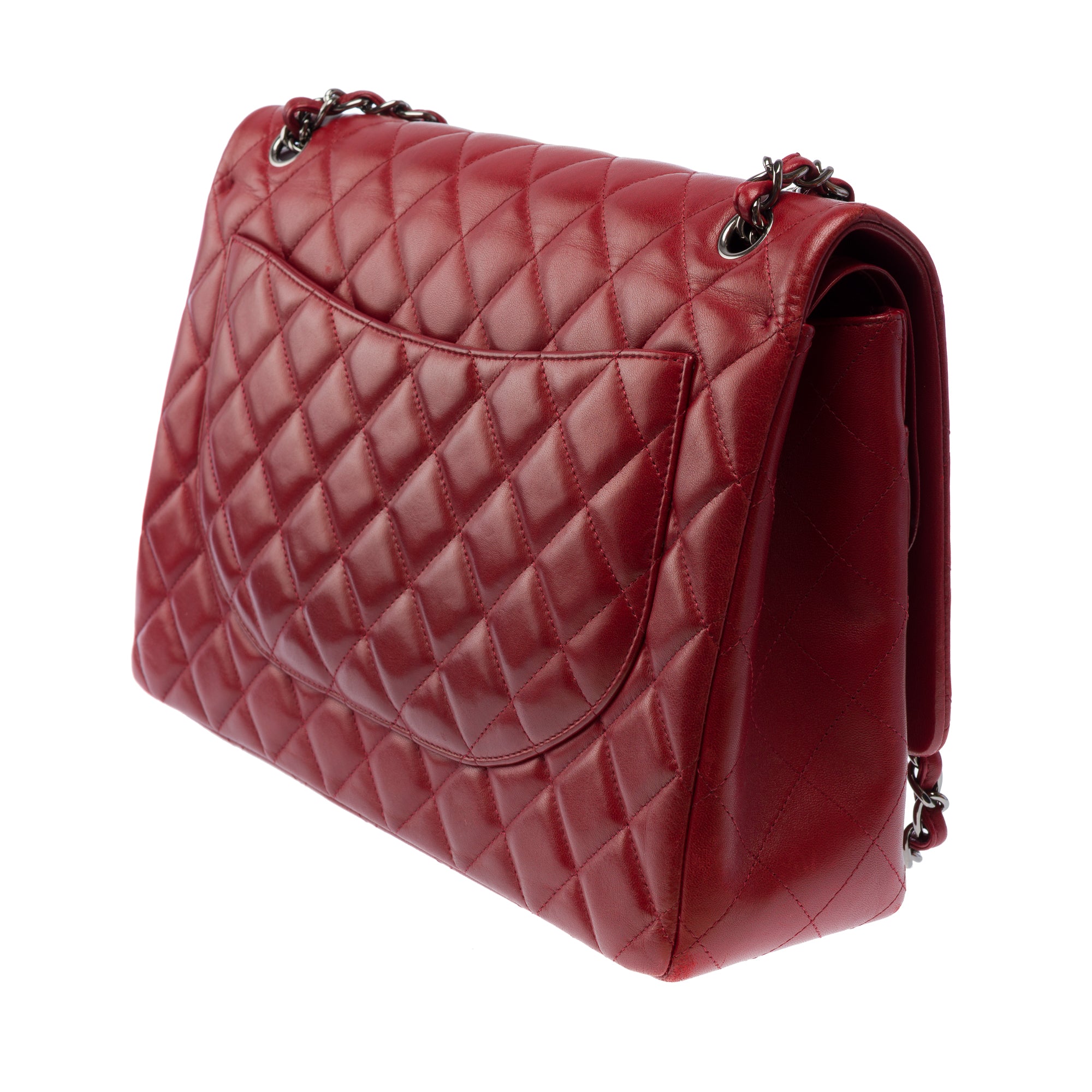 Sac CHANEL Timeless/Classique en Cuir Rouge - 103495