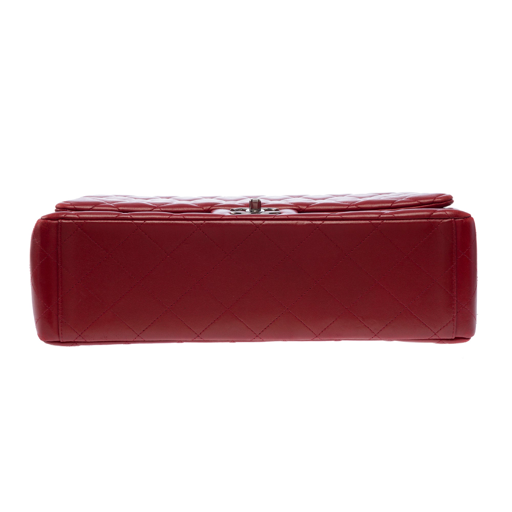 Sac CHANEL Timeless/Classique en Cuir Rouge - 103495