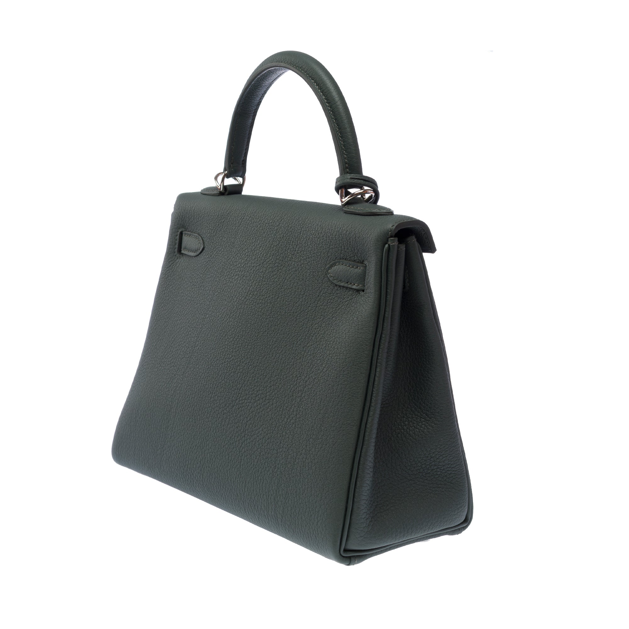 Sac HERMES Kelly 25 en Cuir Vert - 103493