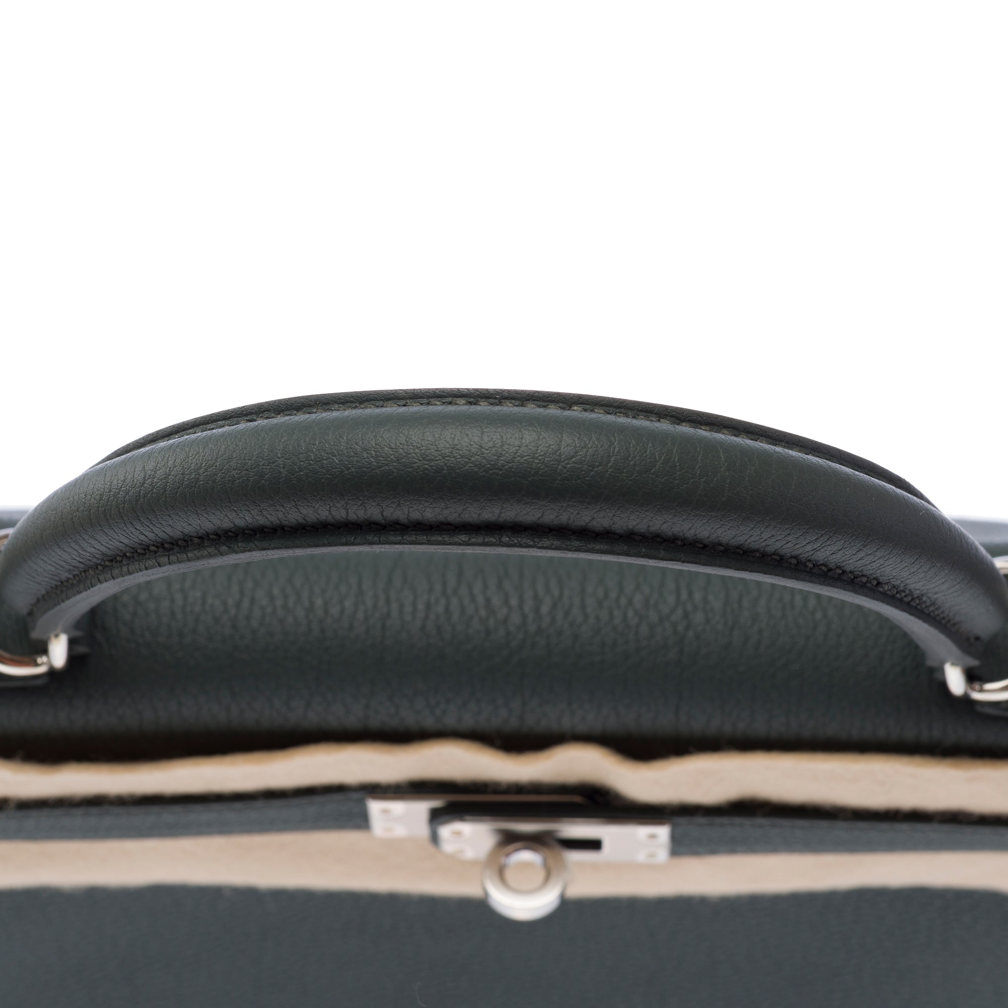 Sac HERMES Kelly 25 en Cuir Vert - 103493