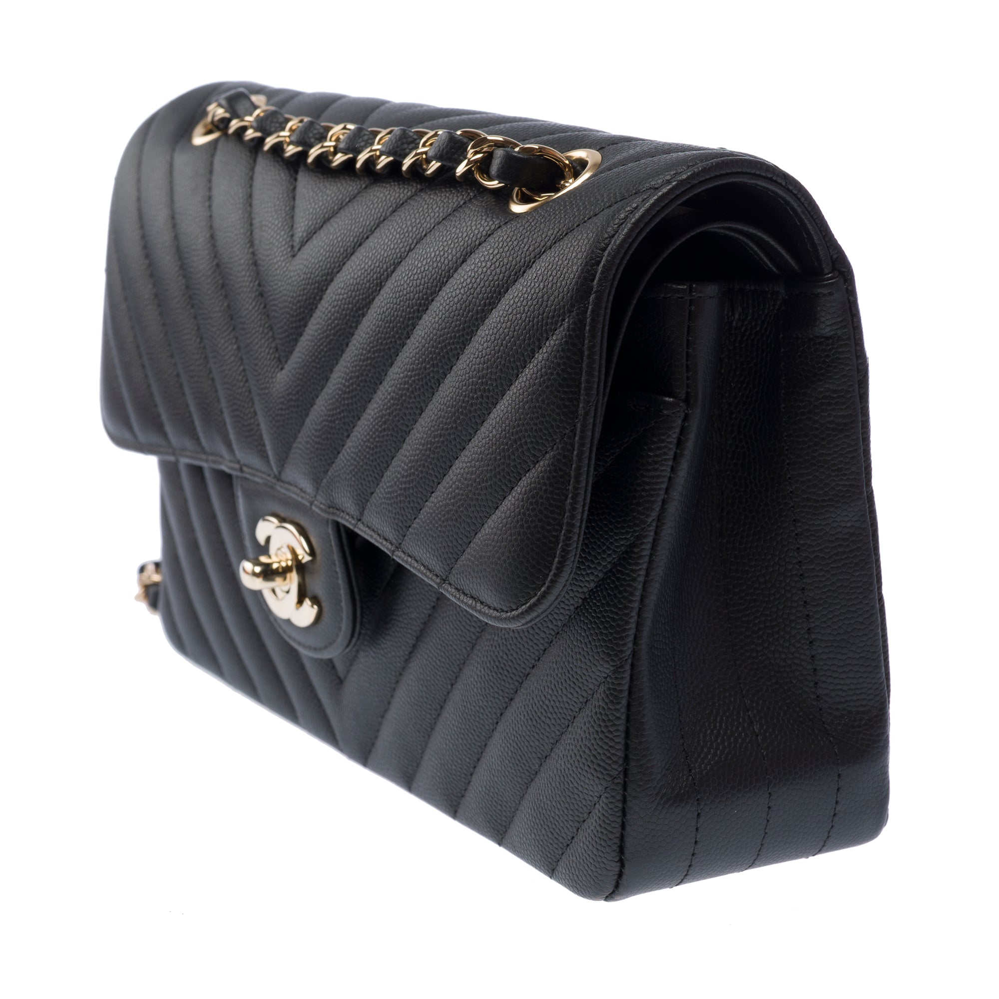 Sac CHANEL Timeless/Classique en Cuir Noir - 103492
