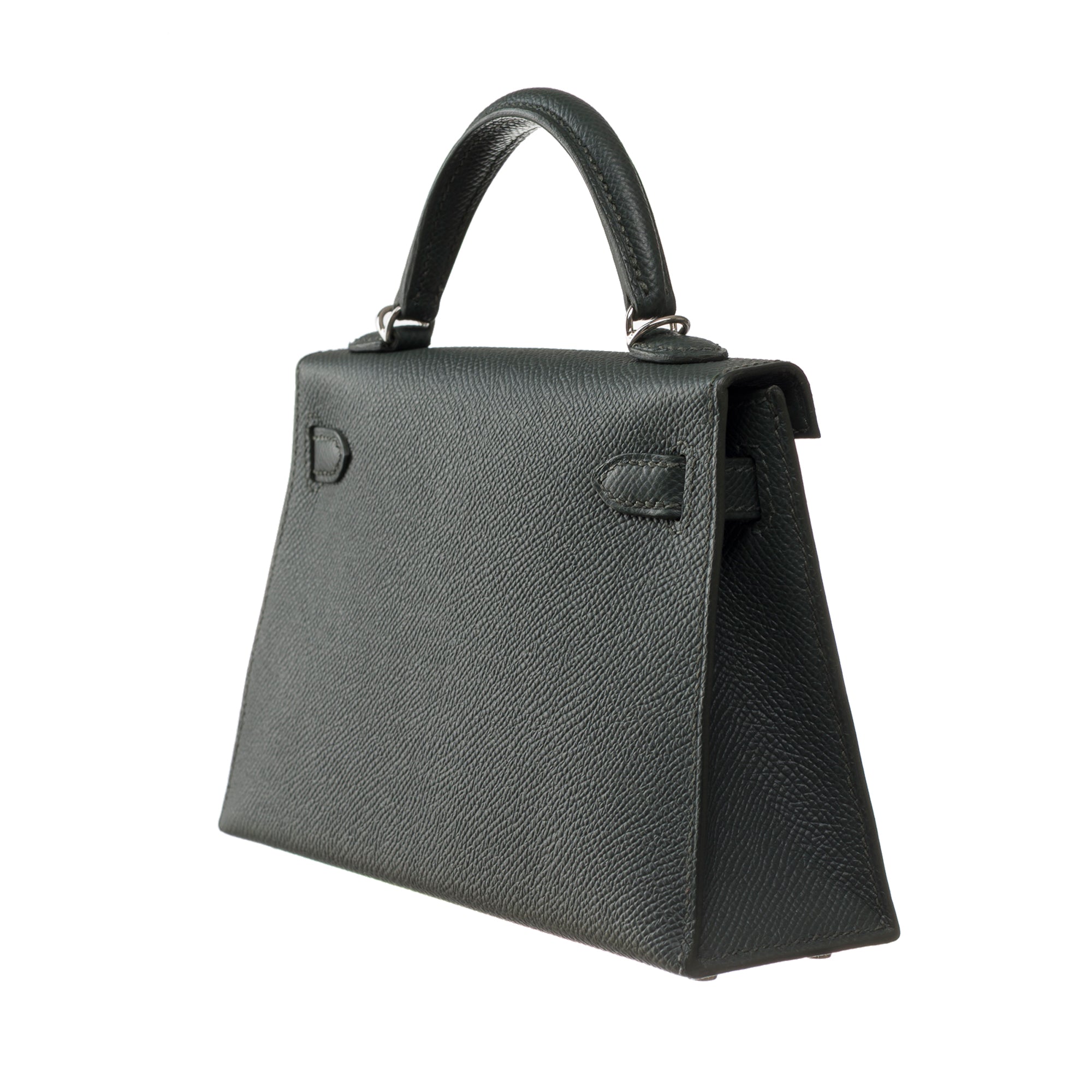 Sac HERMES Kelly Mini en Cuir Vert - 103497